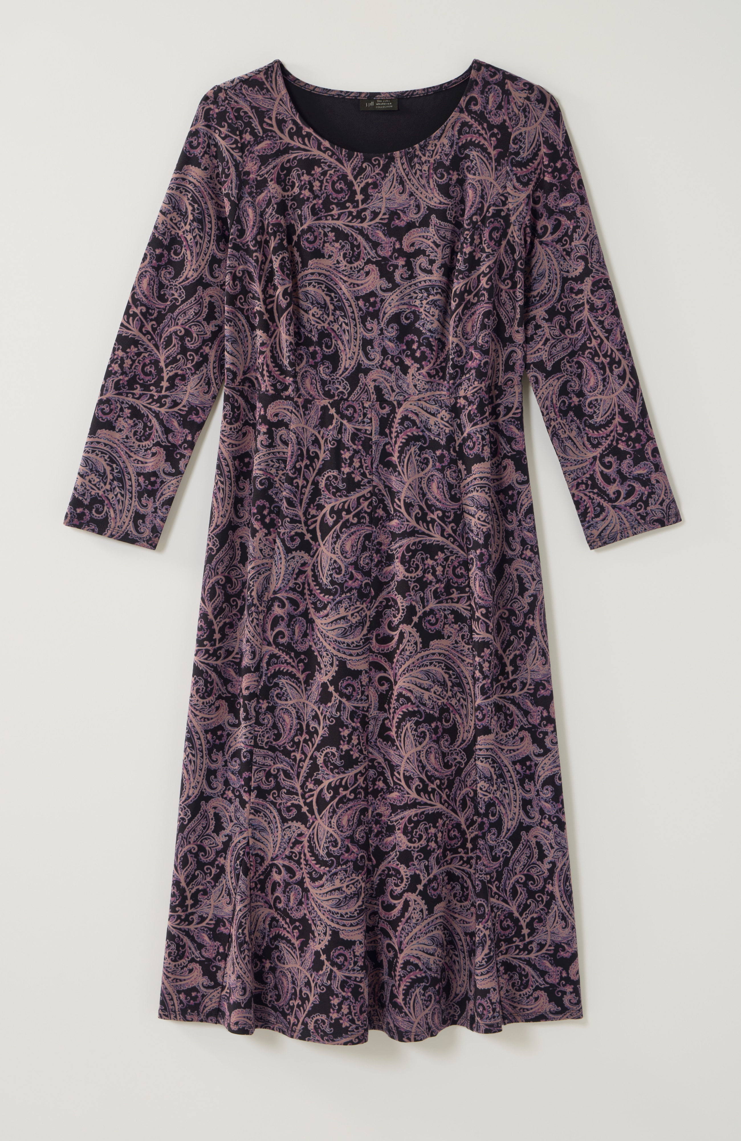 wearever printed-knit dress