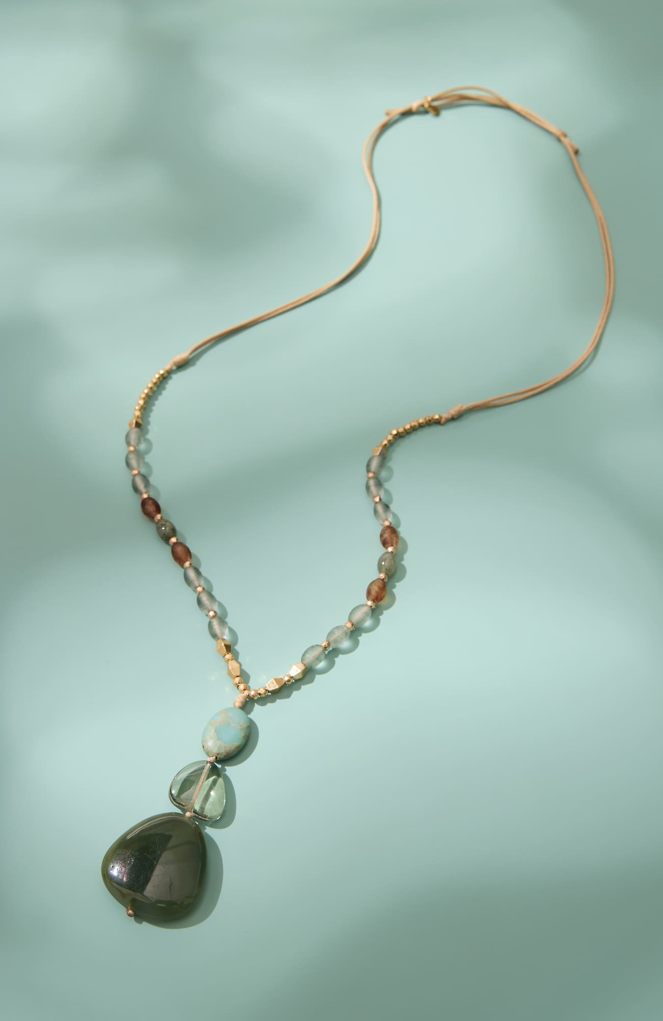 Jjill J.jill Artisanal Beaded Pendant Necklace In Multi