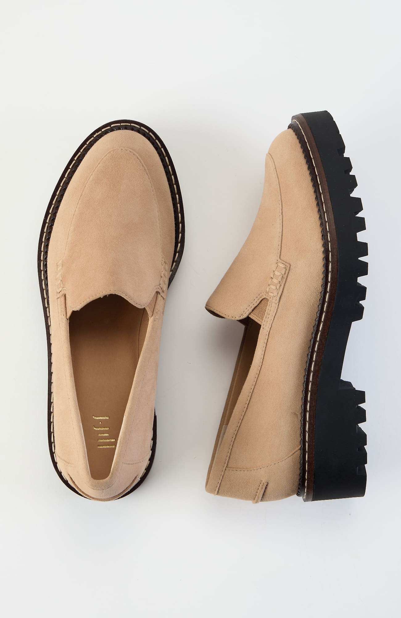 Jjill J.jill Maeve Lug-sole Loafers In Brown