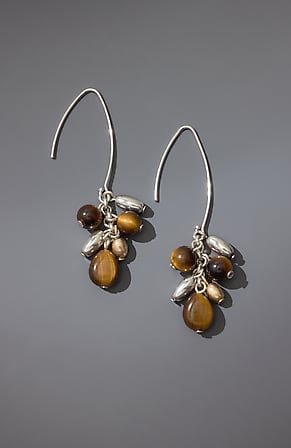 Image for Tiger's-Eye Beaded Earrings