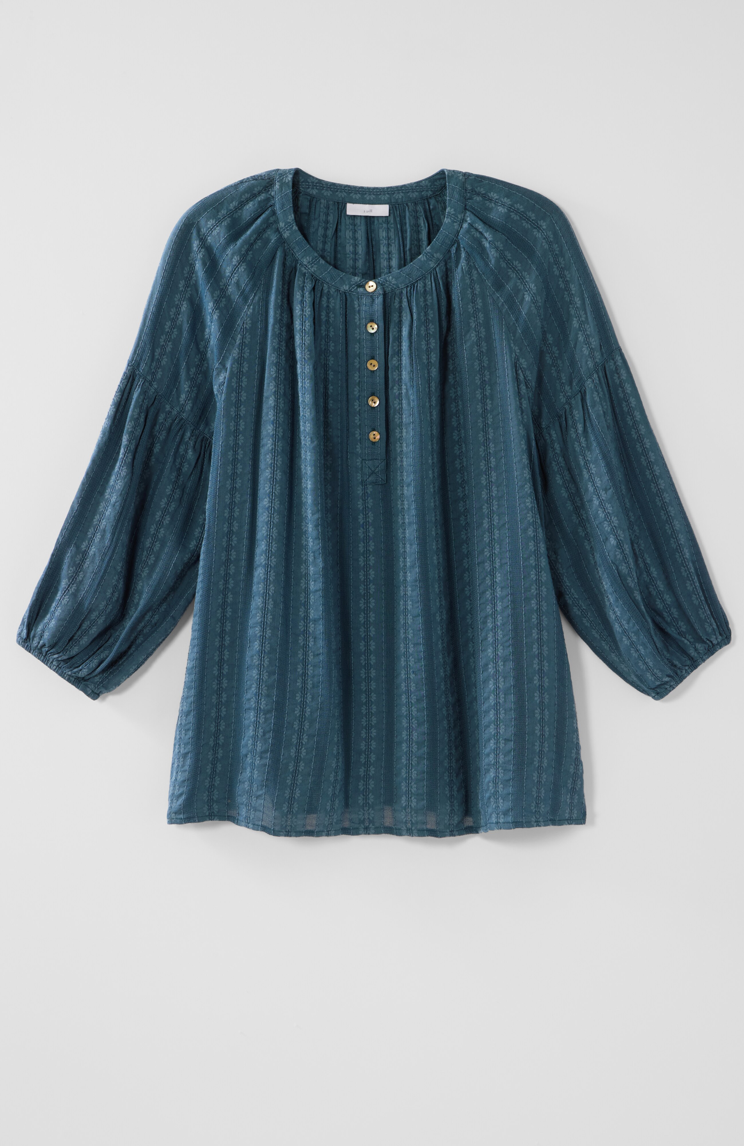 SHIRRED-SLEEVE POPOVER TOP | JJill