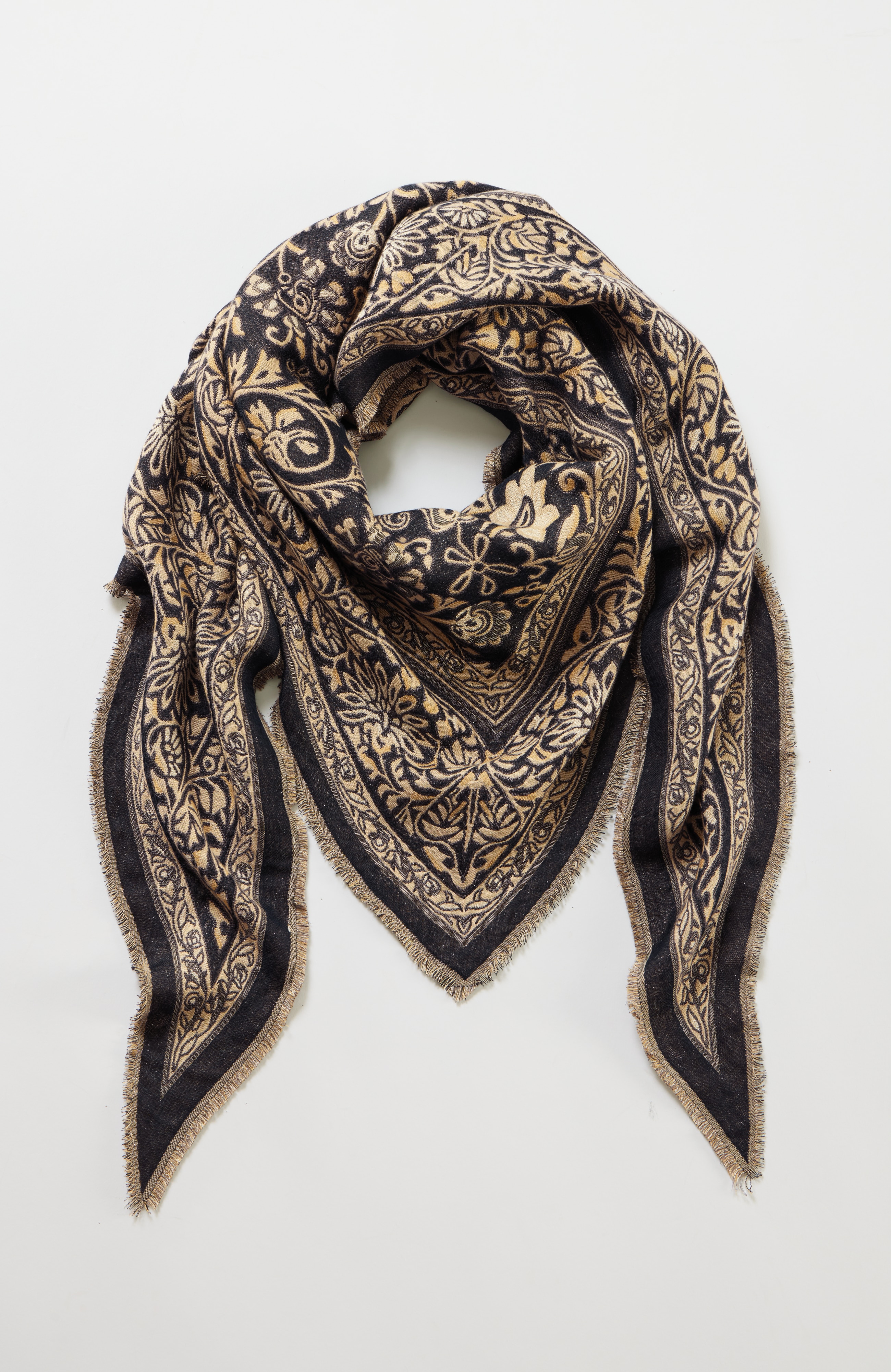 shimmering triangle scarf