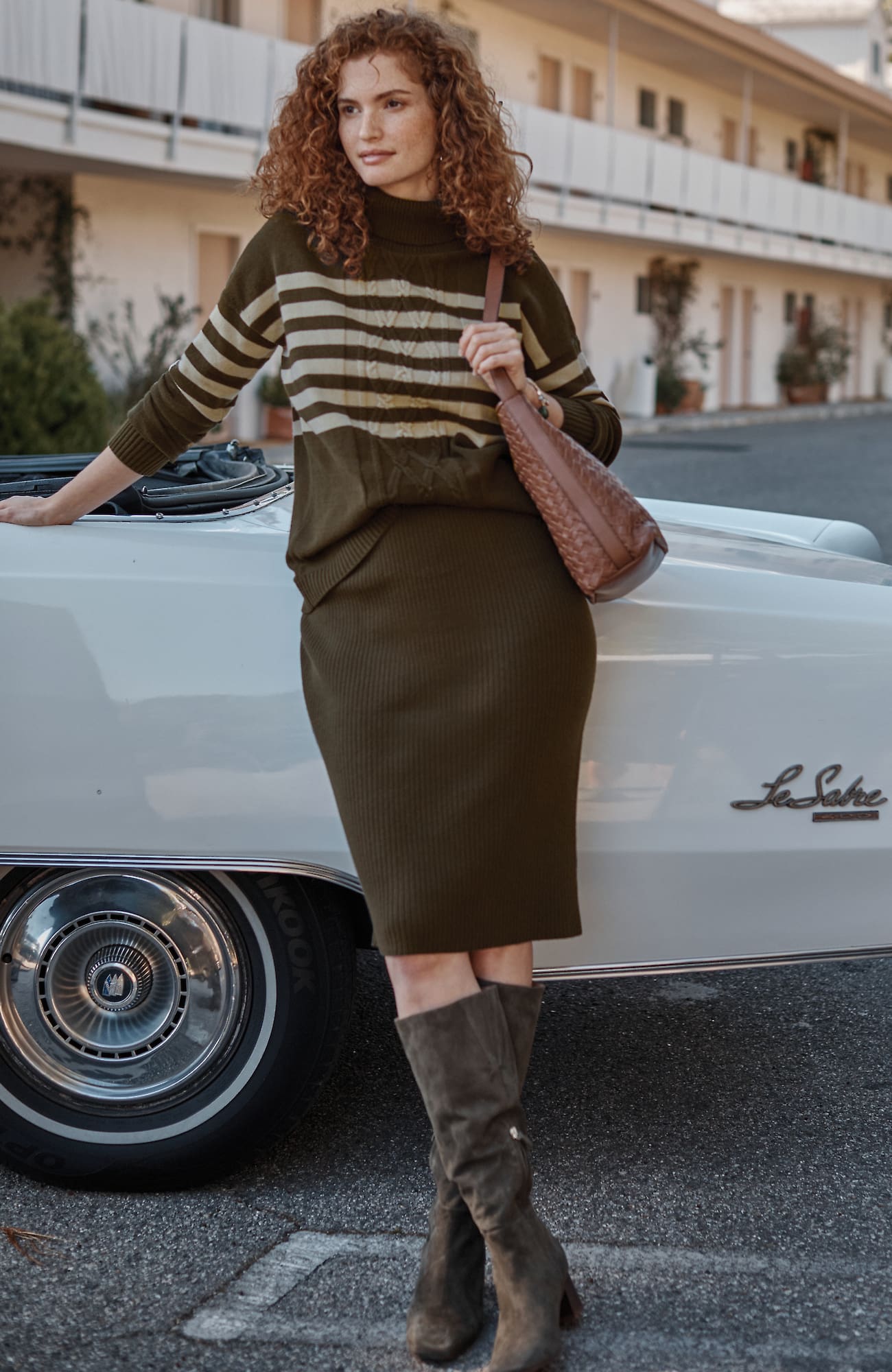 Jjill J.jill Textured-knit Pull-on Skirt