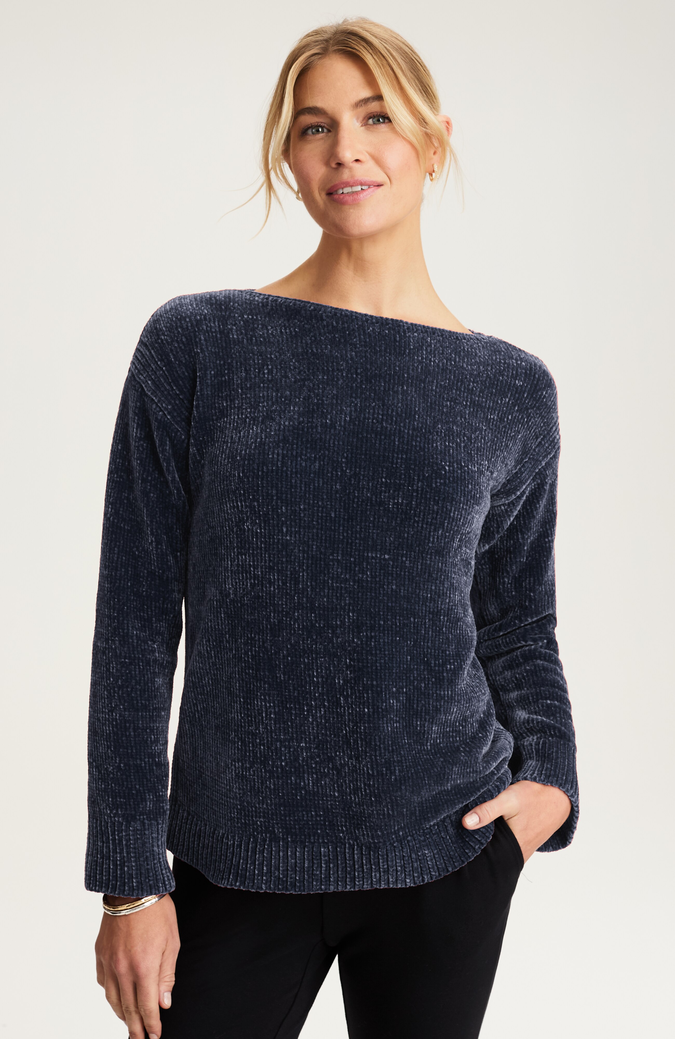 pure jill luxe-chenille pullover sweater