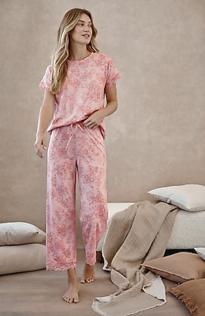 Image for Sleep Ultrasoft Lace-Trimmed Crops