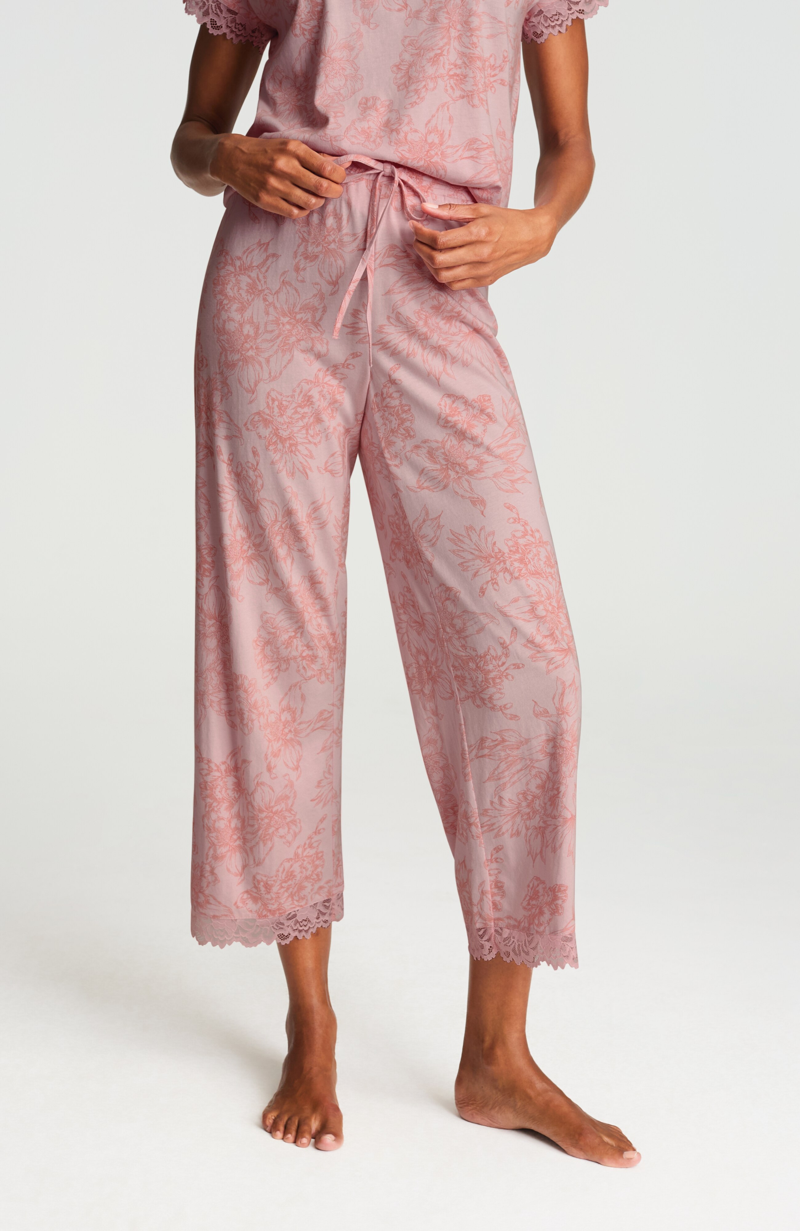 sleep ultrasoft lace-trimmed crops