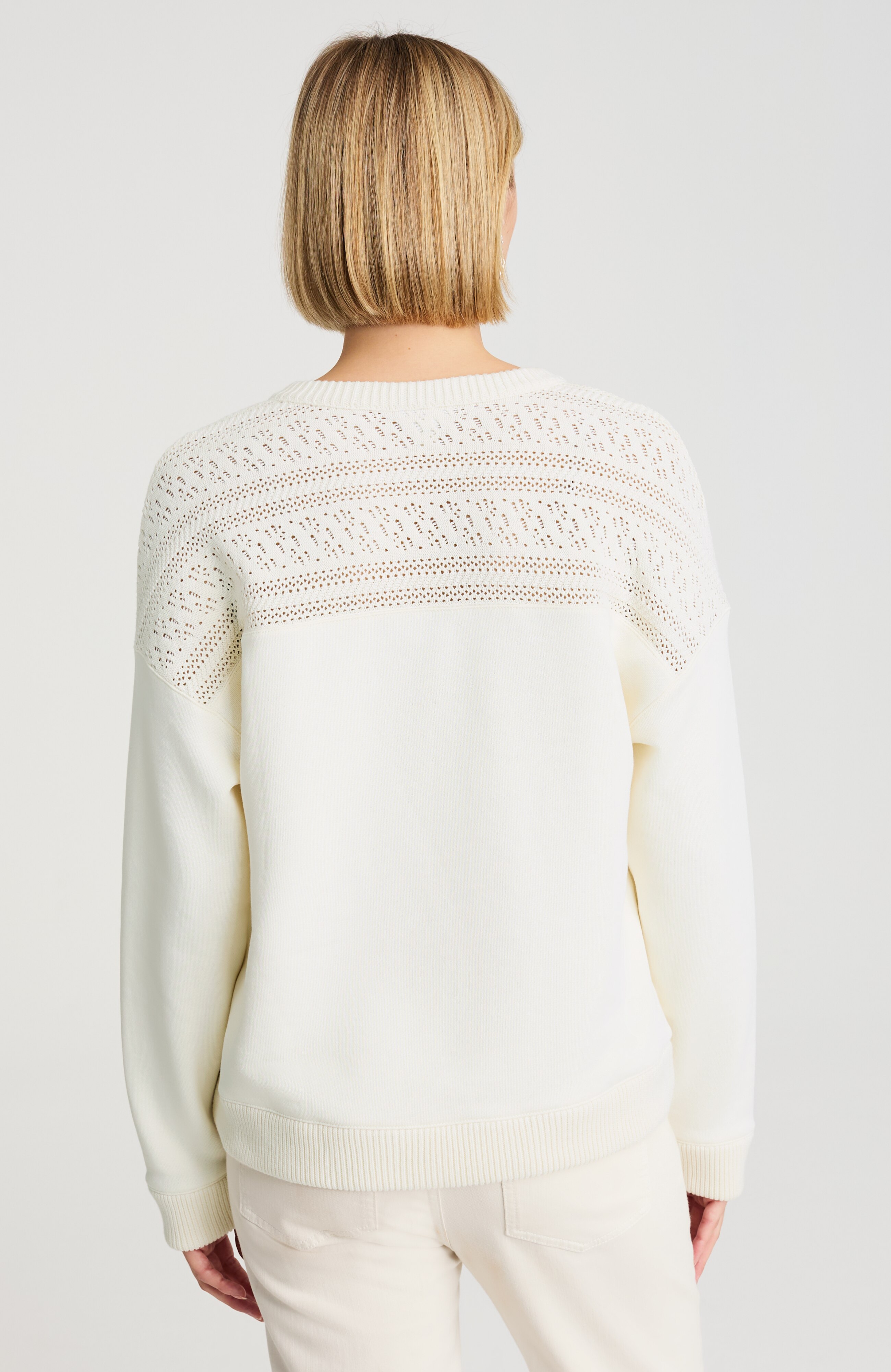 Pure Jill Mixed-Media Sweatshirt | JJill