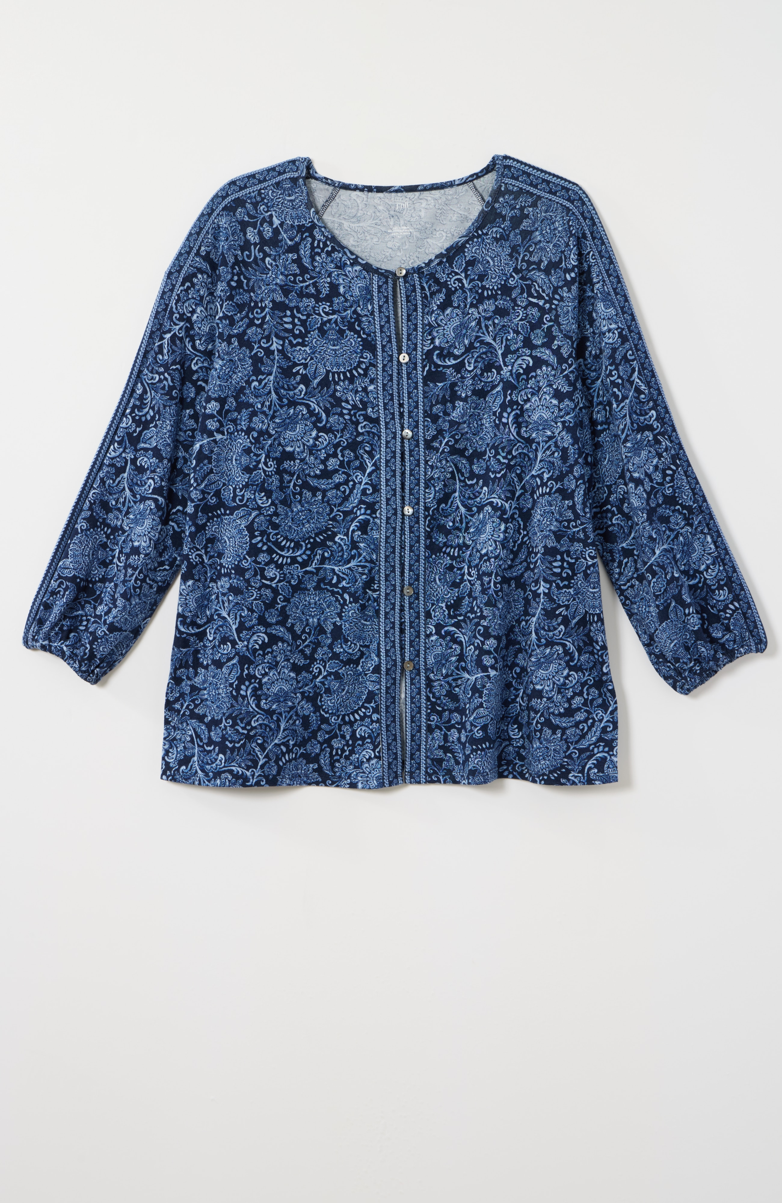Pure Jill Border-Printed Top