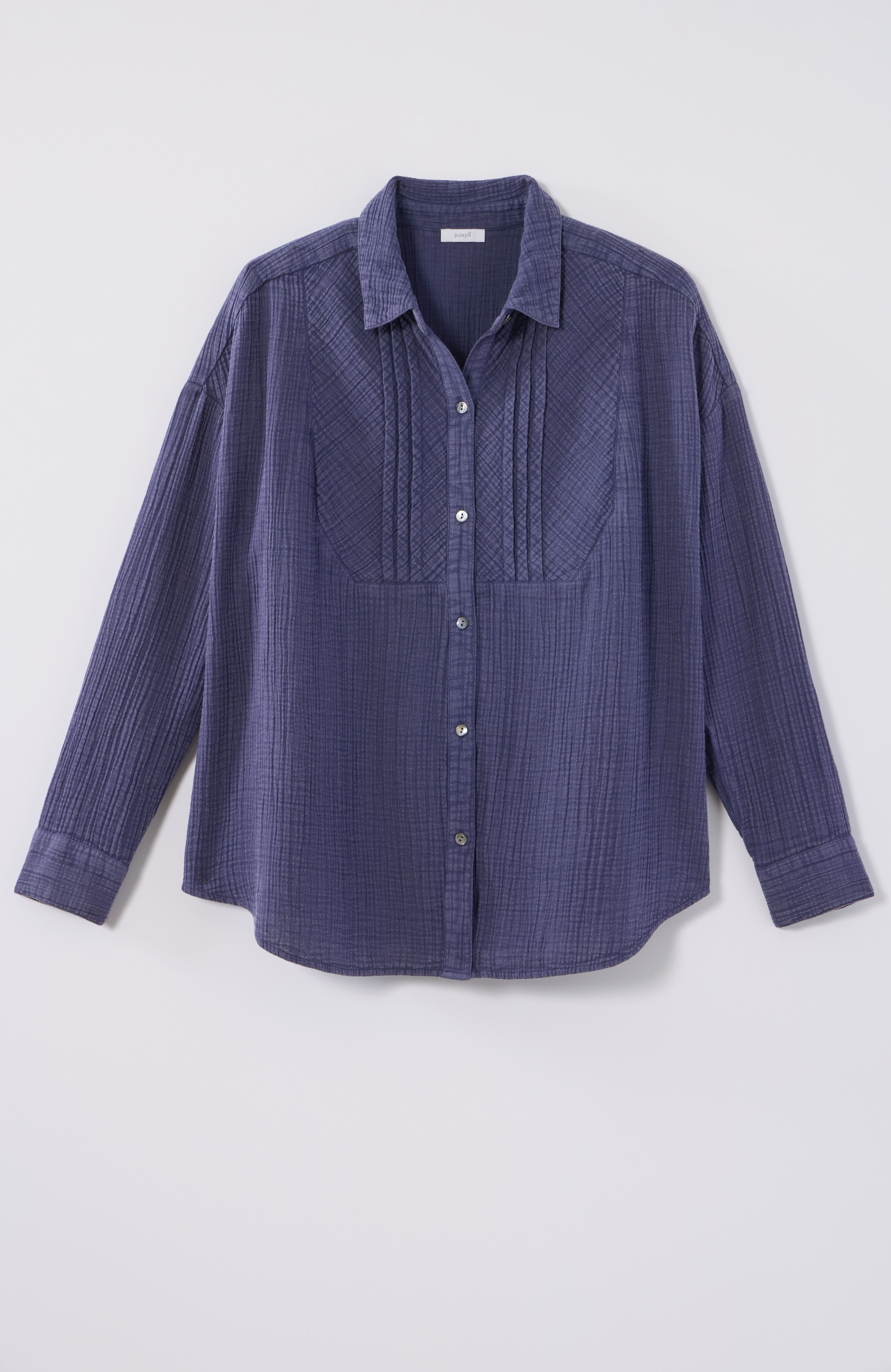 pure jill washed gauze shirt