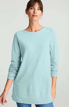 Image for Pure Jill Tea-Dyed Boat-Neck Tunic