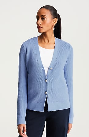 Image for Short Ribbed Cardi