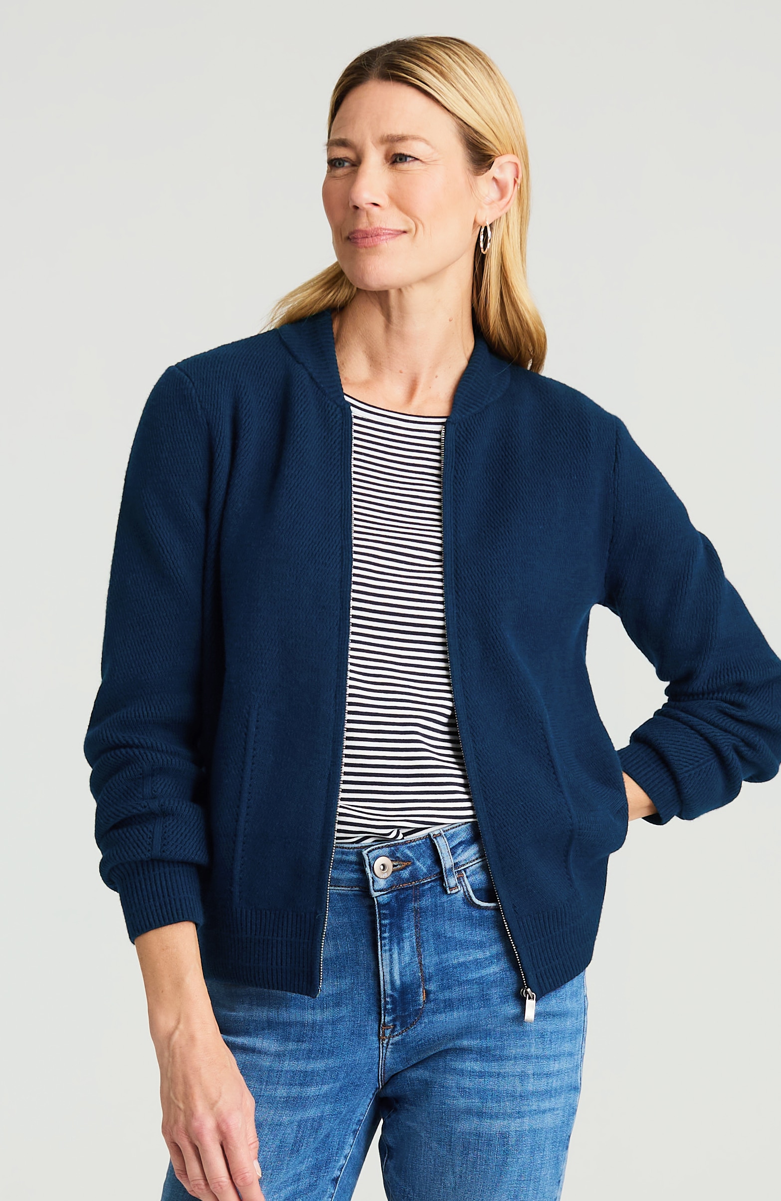 Zip-Front Cardi | JJill