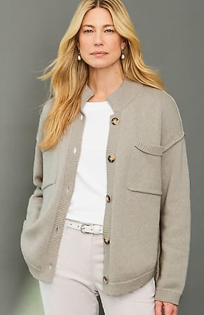 Image for Relaxed Patch-Pocket Cardi