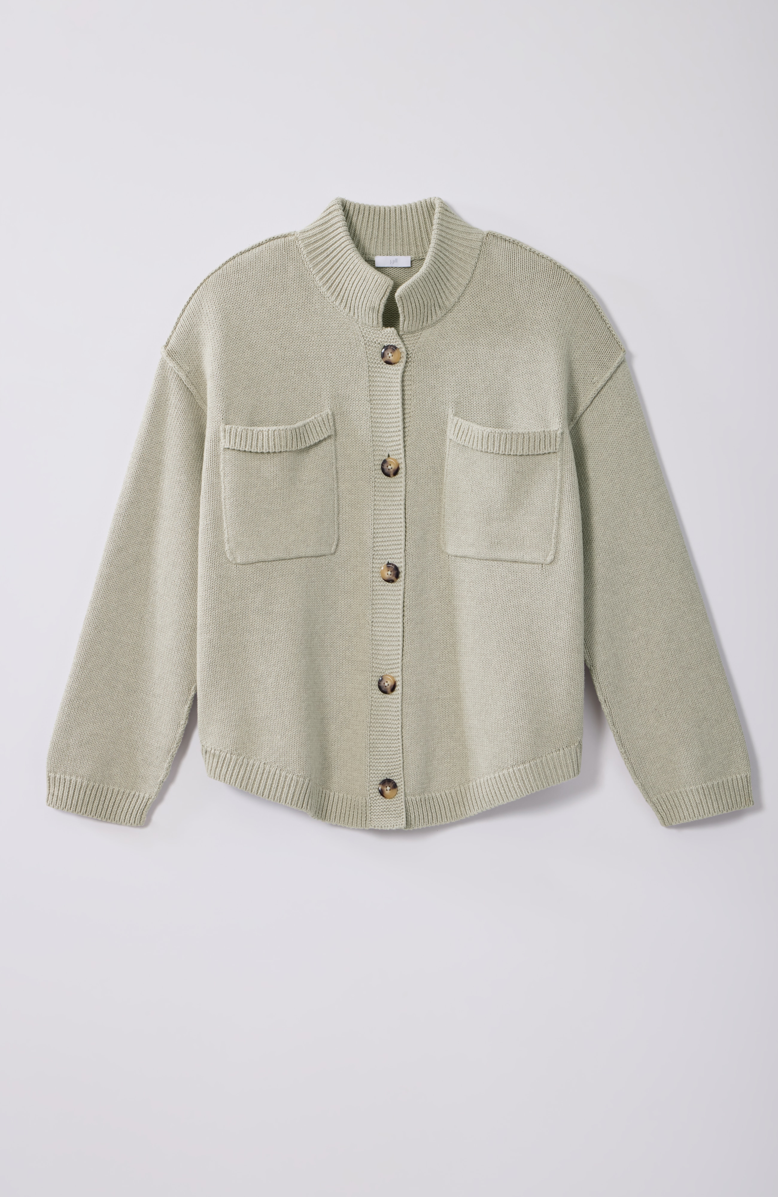 relaxed patch-pocket cardi