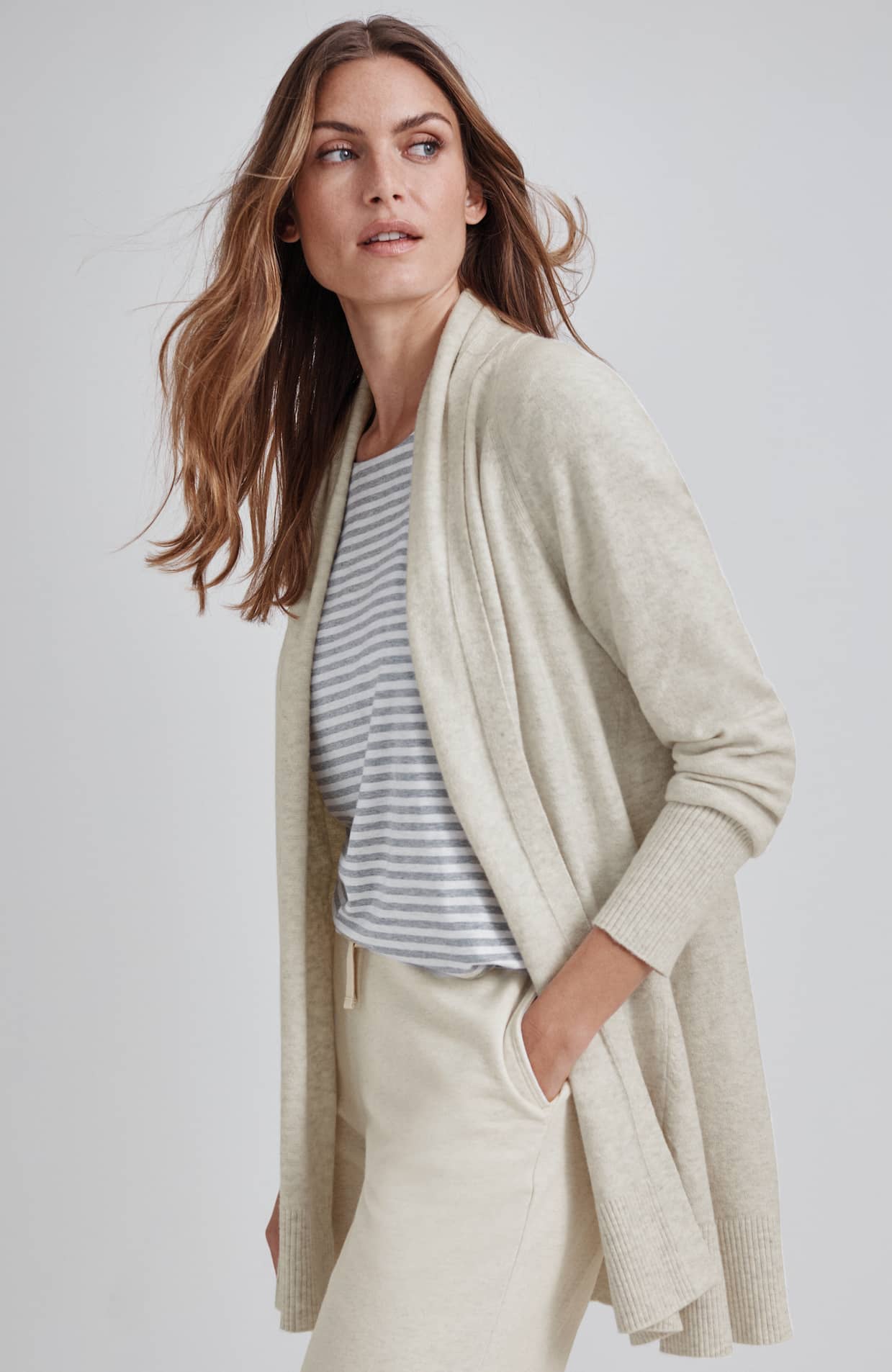 GETAWAY SHAWL-COLLAR CARDI | JJill