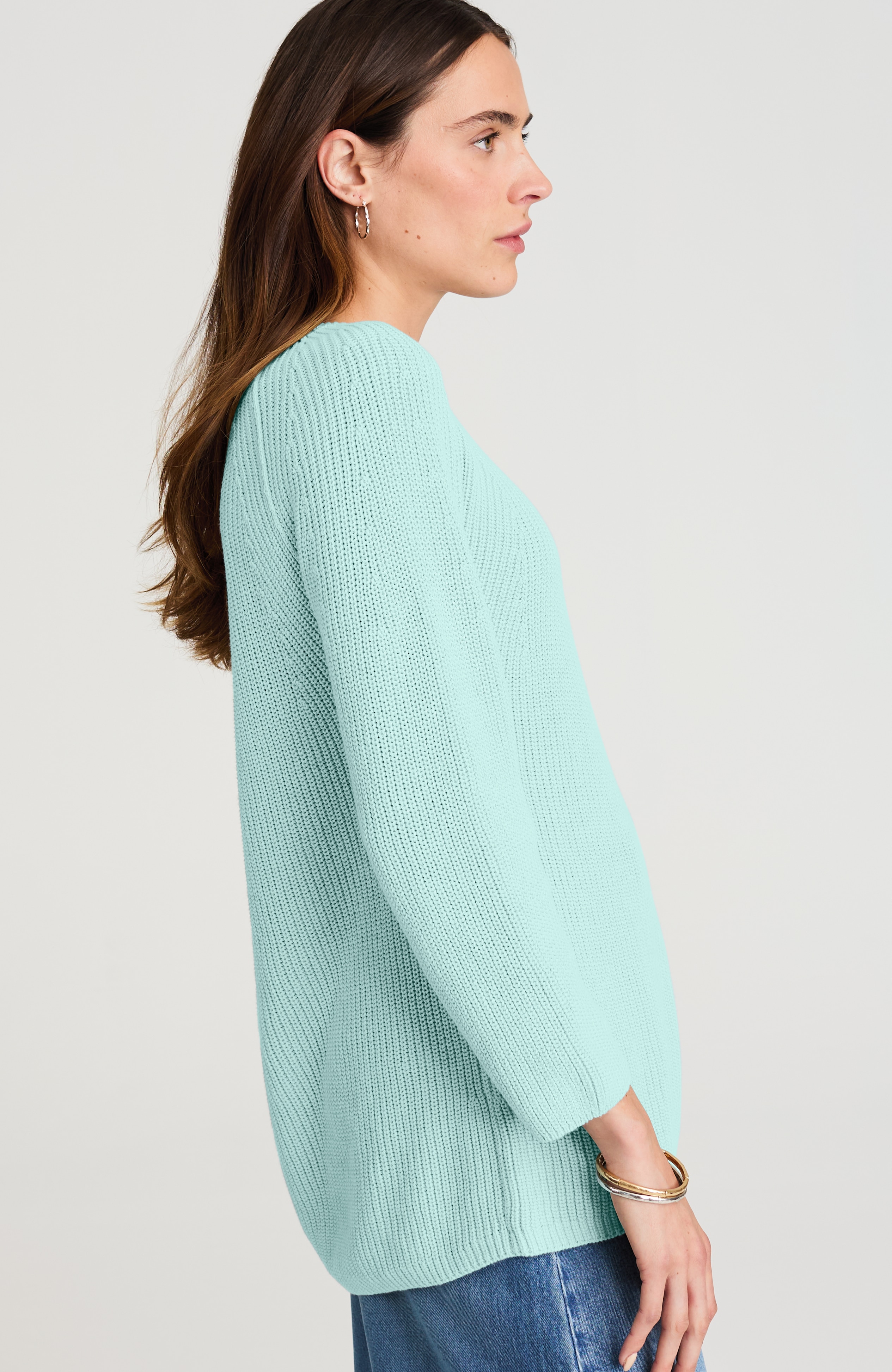 ribbed cotton sweater