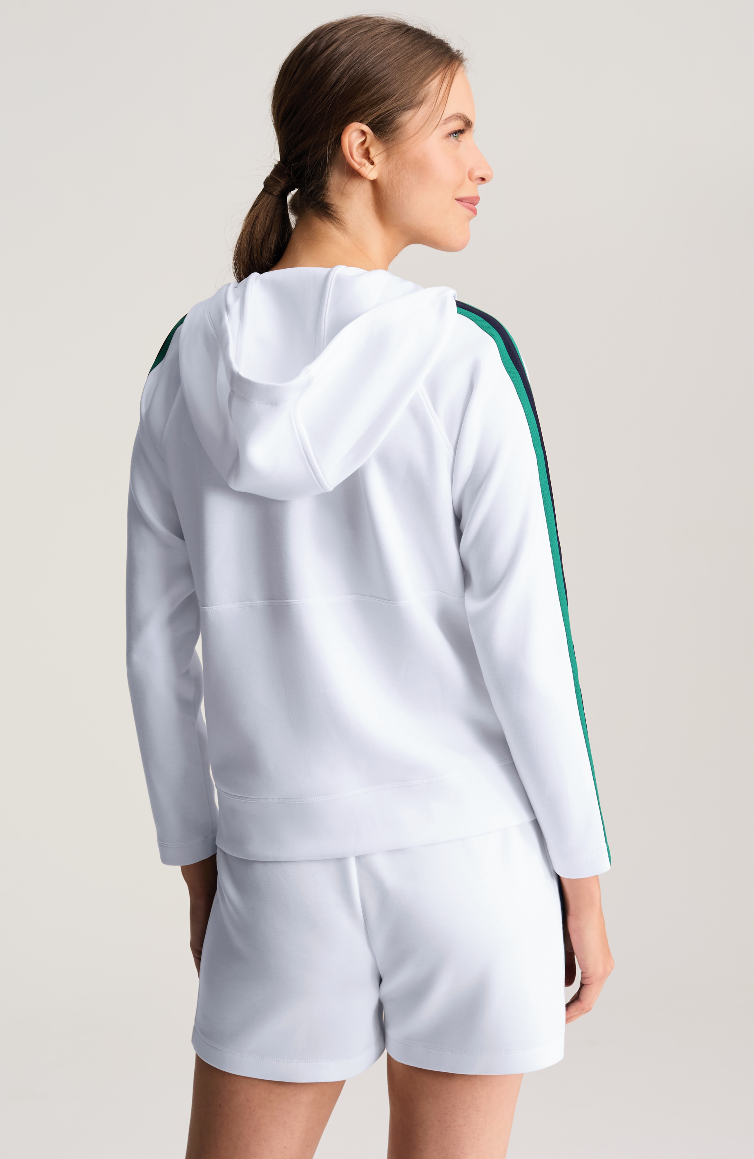 Fit Elevation Knit 1/4-Zip Hoodie | JJill
