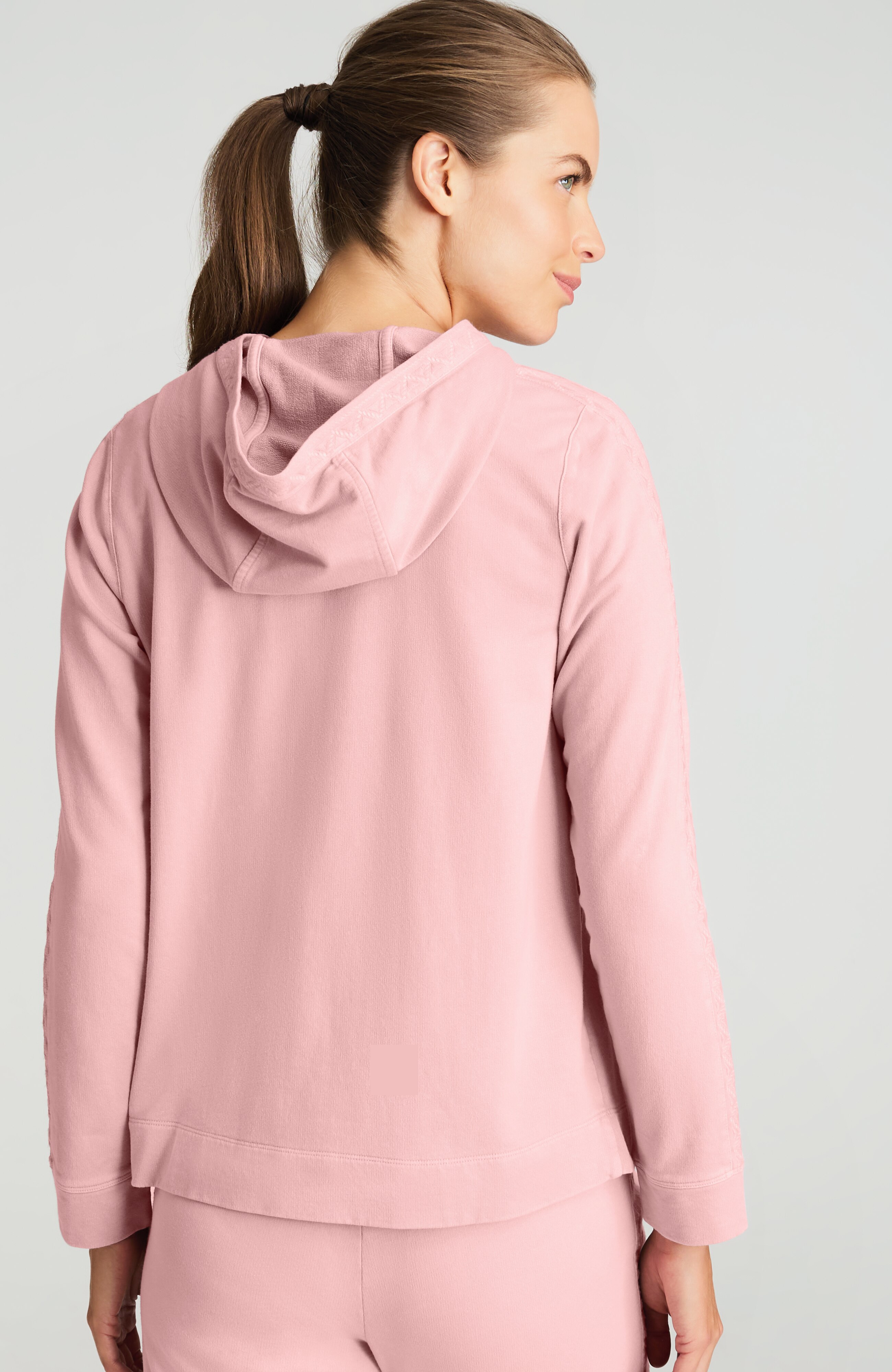 fit embroidered hoodie