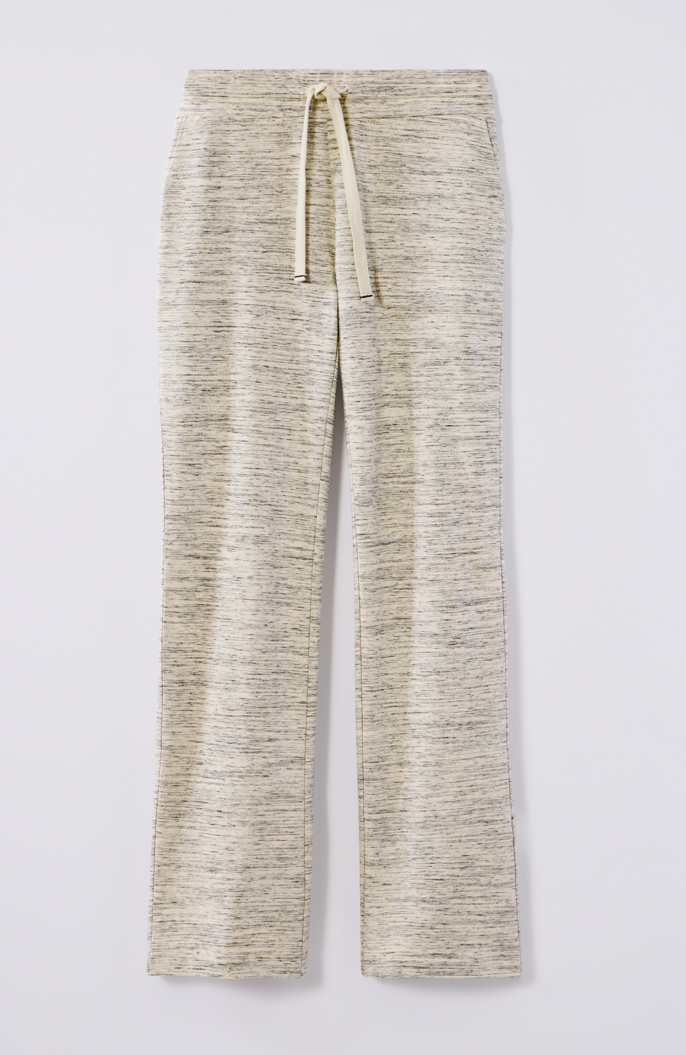 fit heathered straight-leg pants