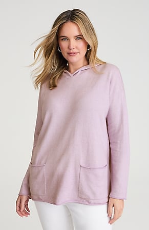 Image for Patch-Pocket Hooded Sweater