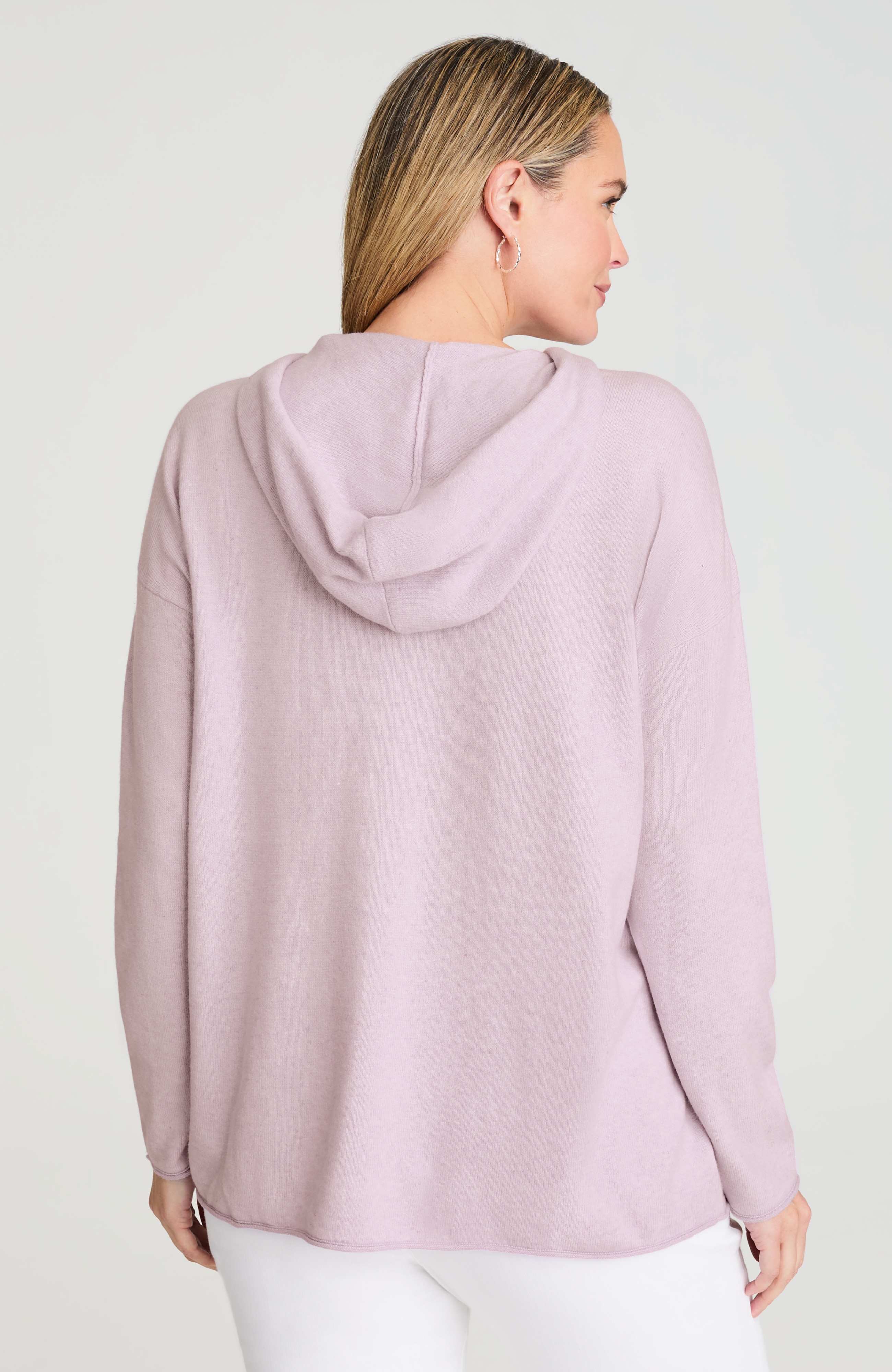 patch-pocket hooded sweater