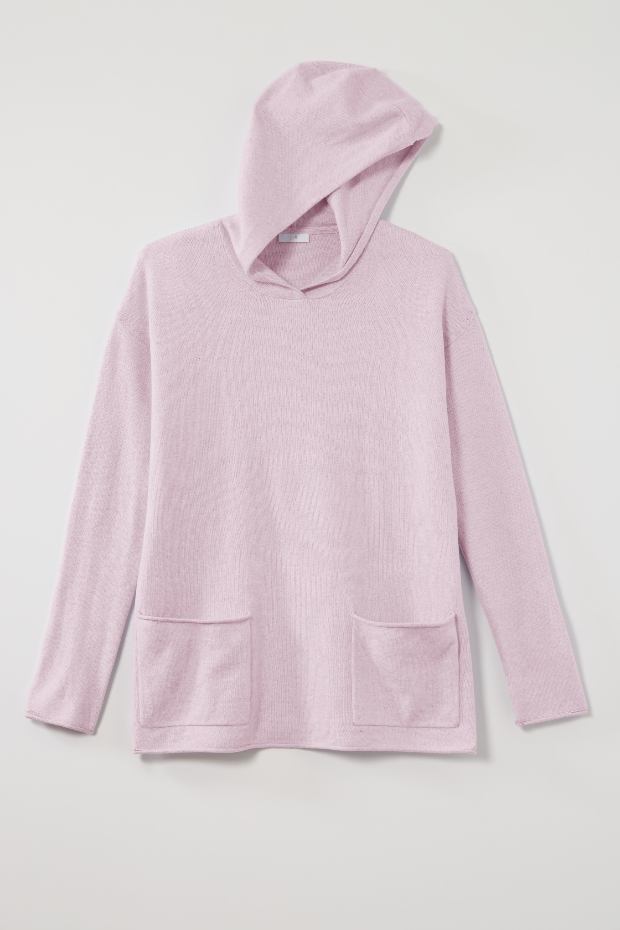 patch-pocket hooded sweater