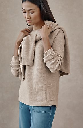 Image for Pure Jill Ribbed One-Pocket Sweater