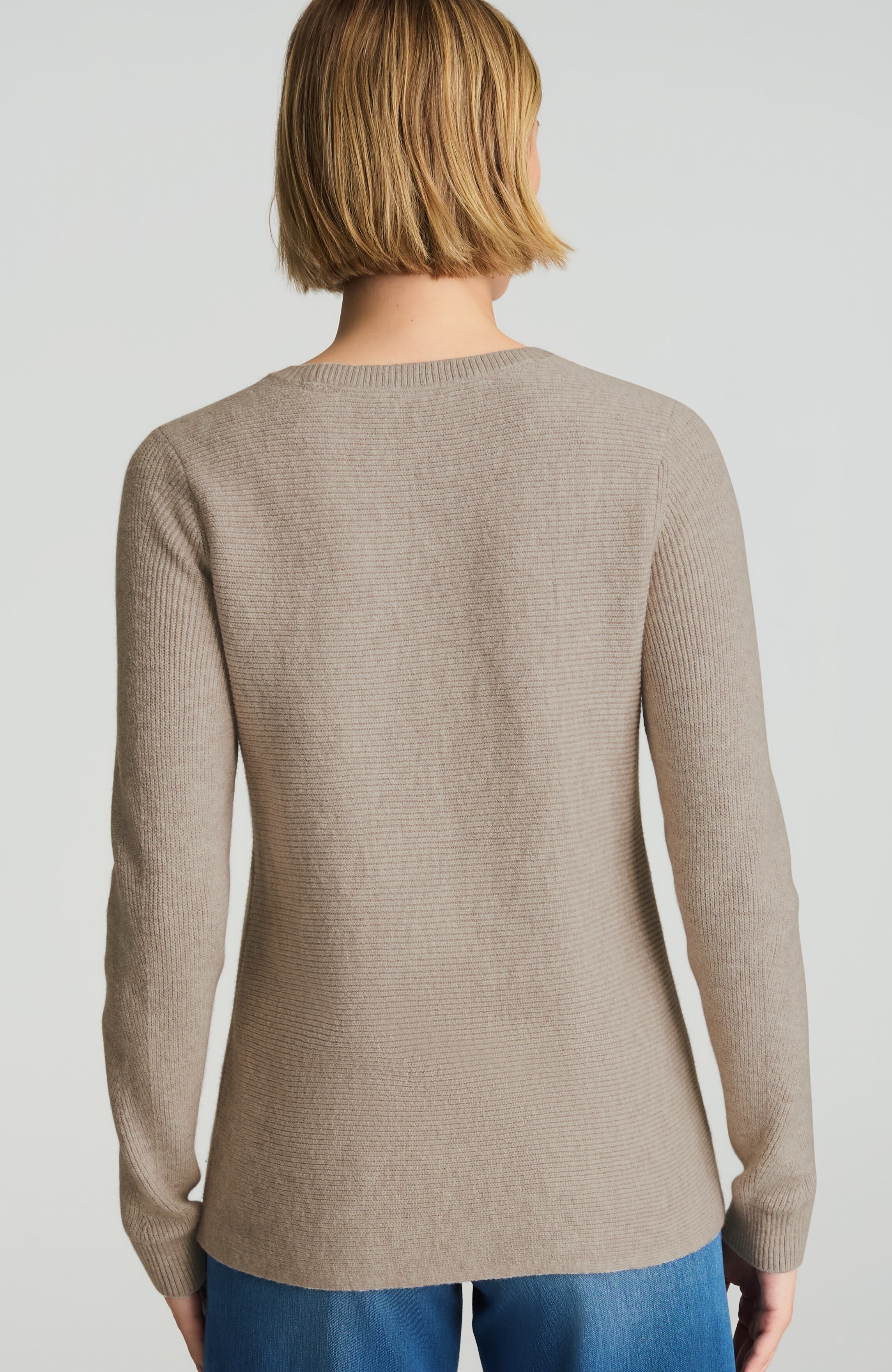 pure jill ribbed one-pocket sweater