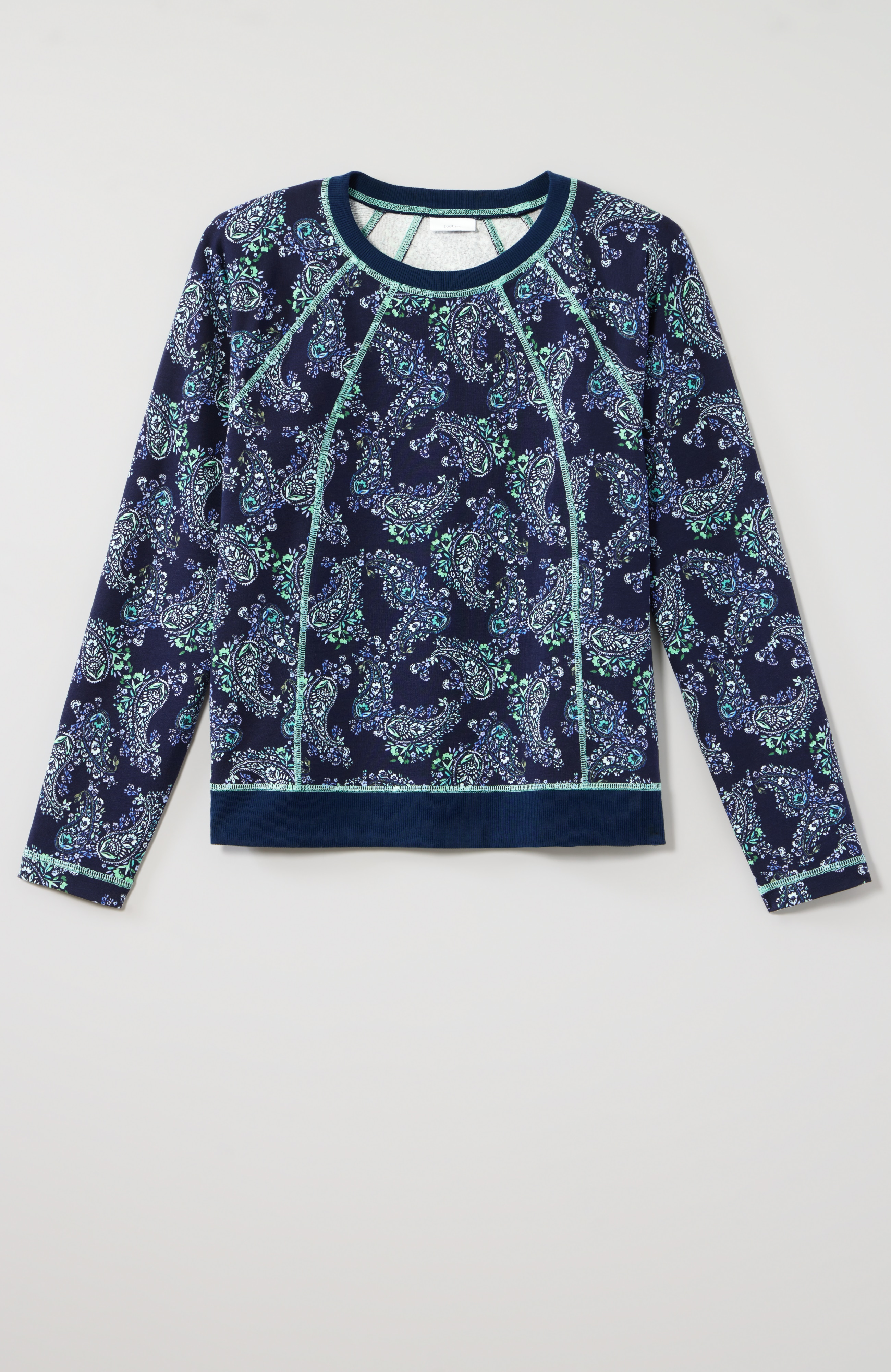 fit tonal-stitch pullover