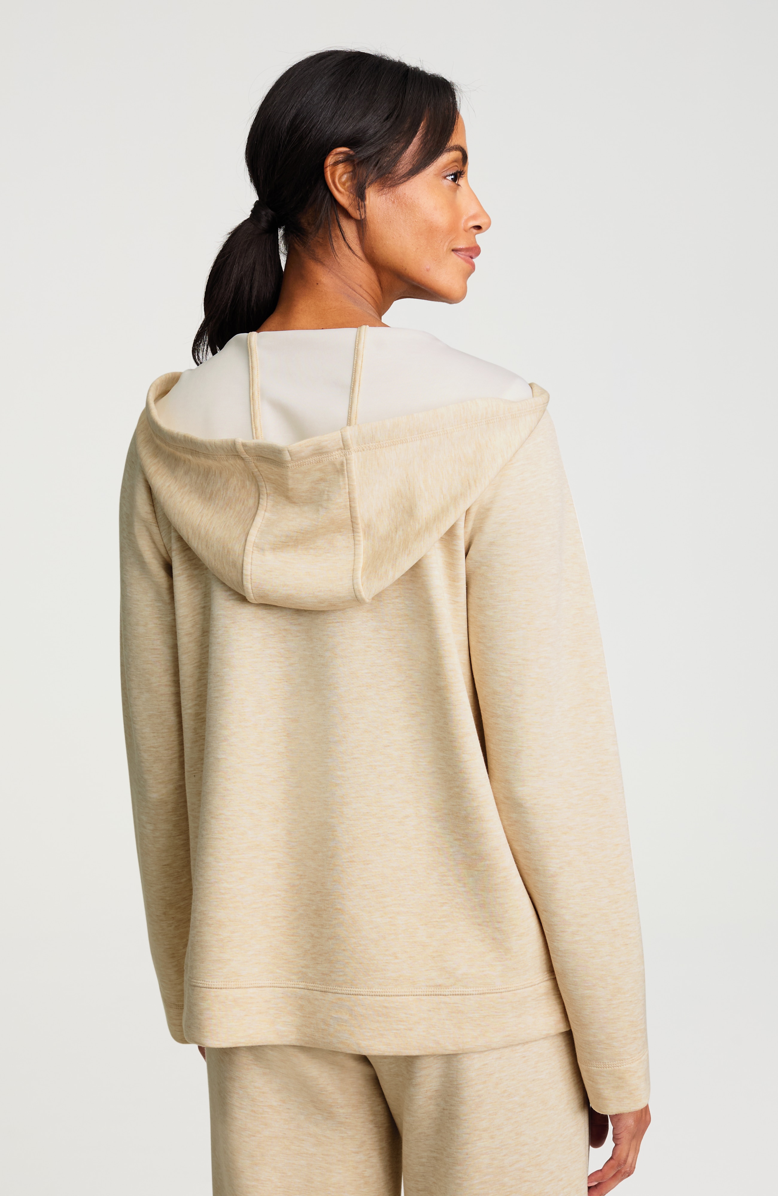 fit elevation knit hoodie