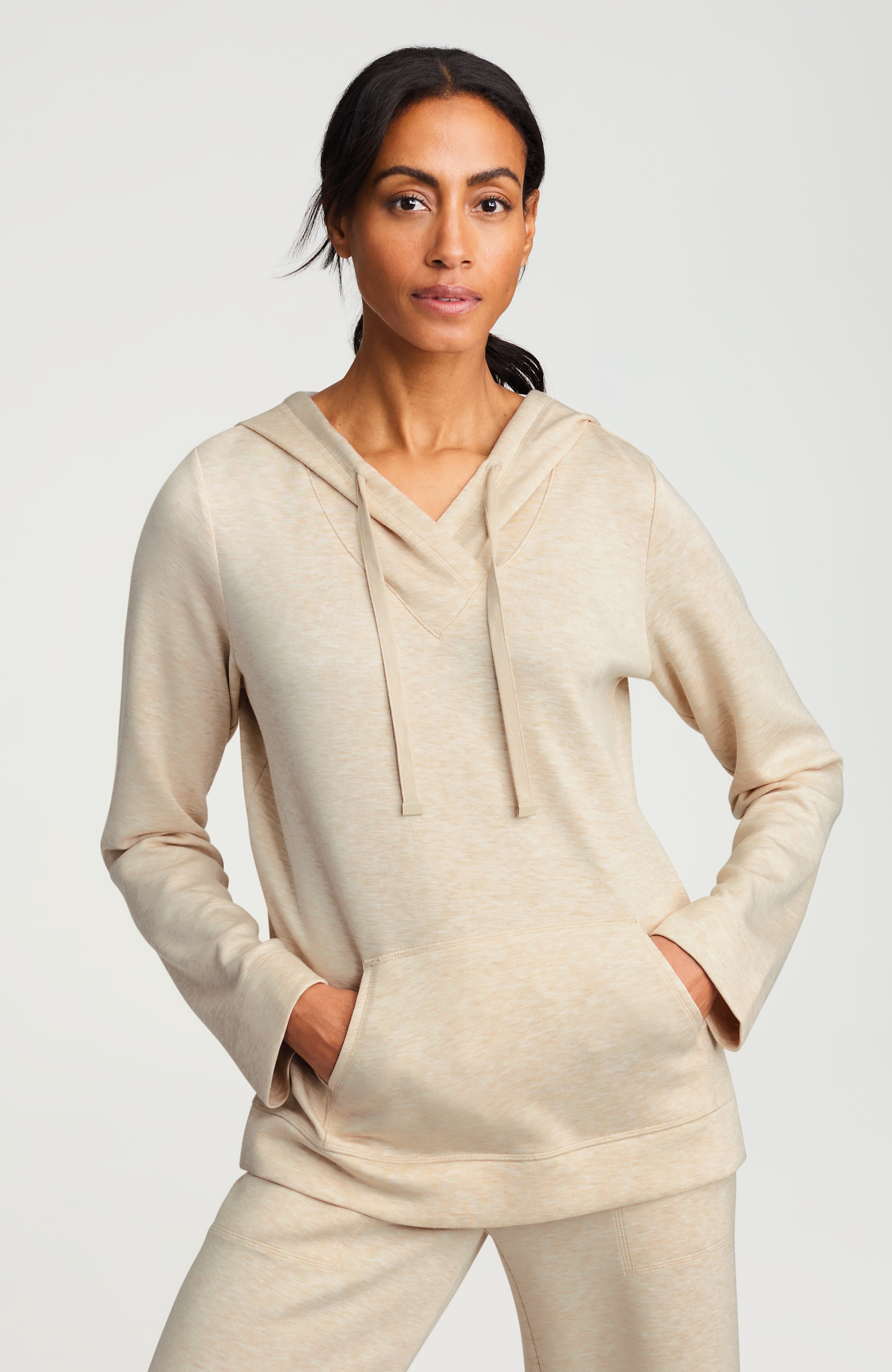 fit elevation knit hoodie