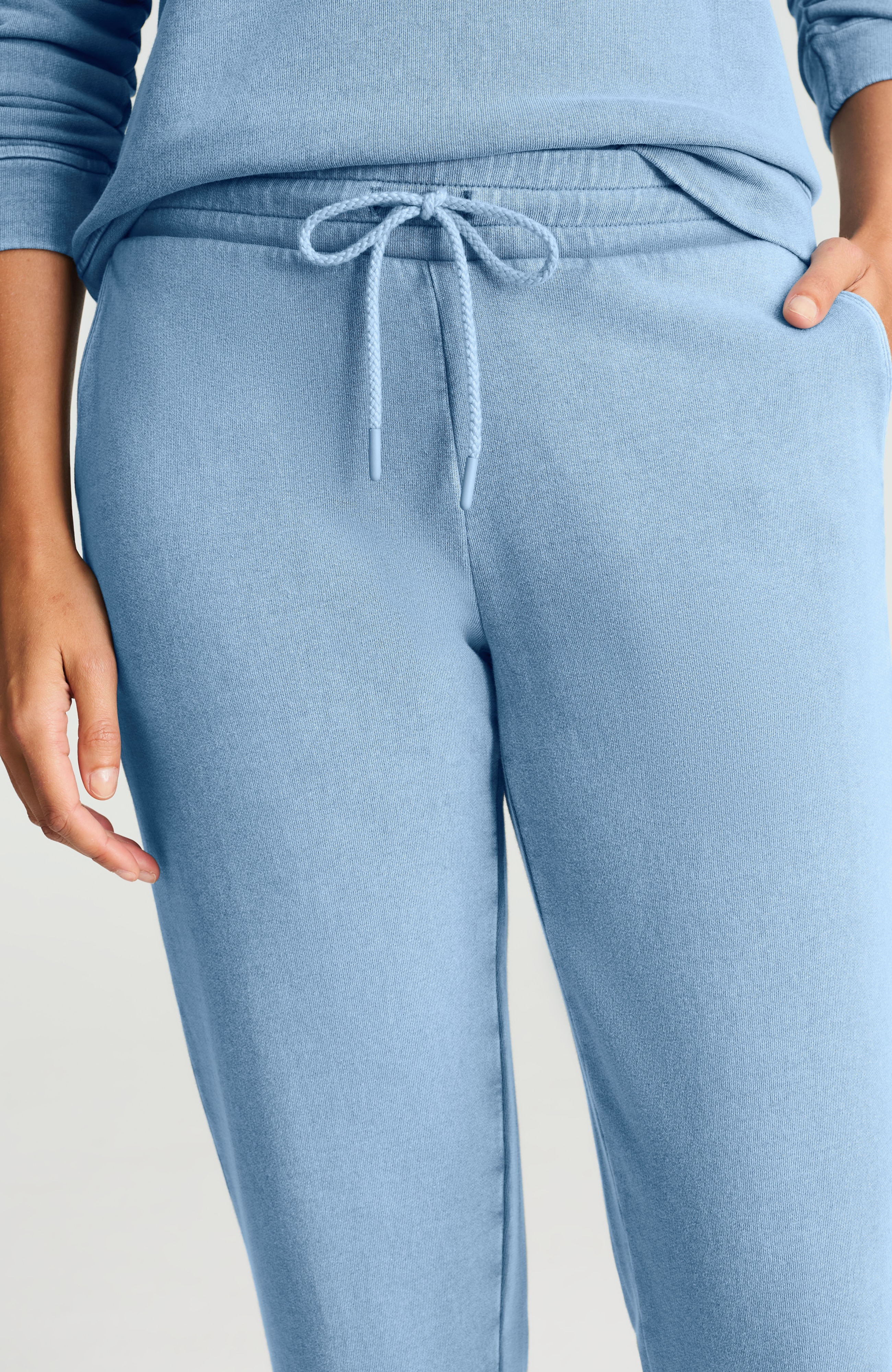 fit garment-dyed slim-leg pants