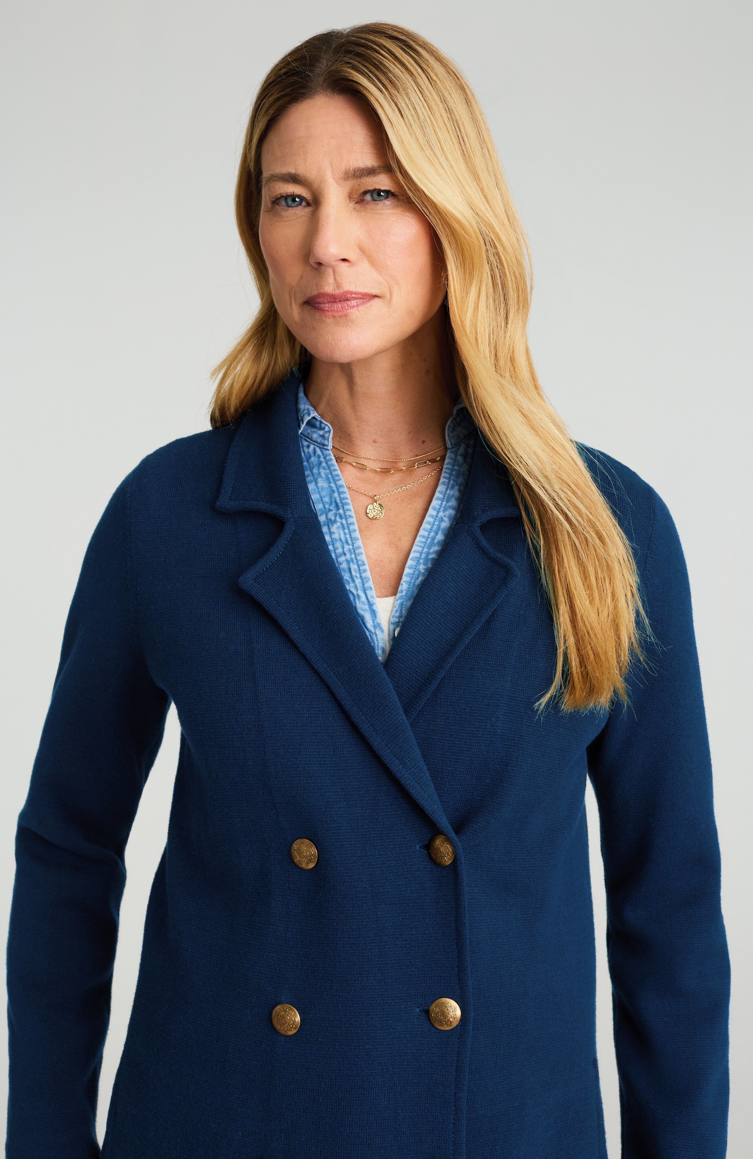 Wearever Double-Breasted Sweater Blazer | JJill