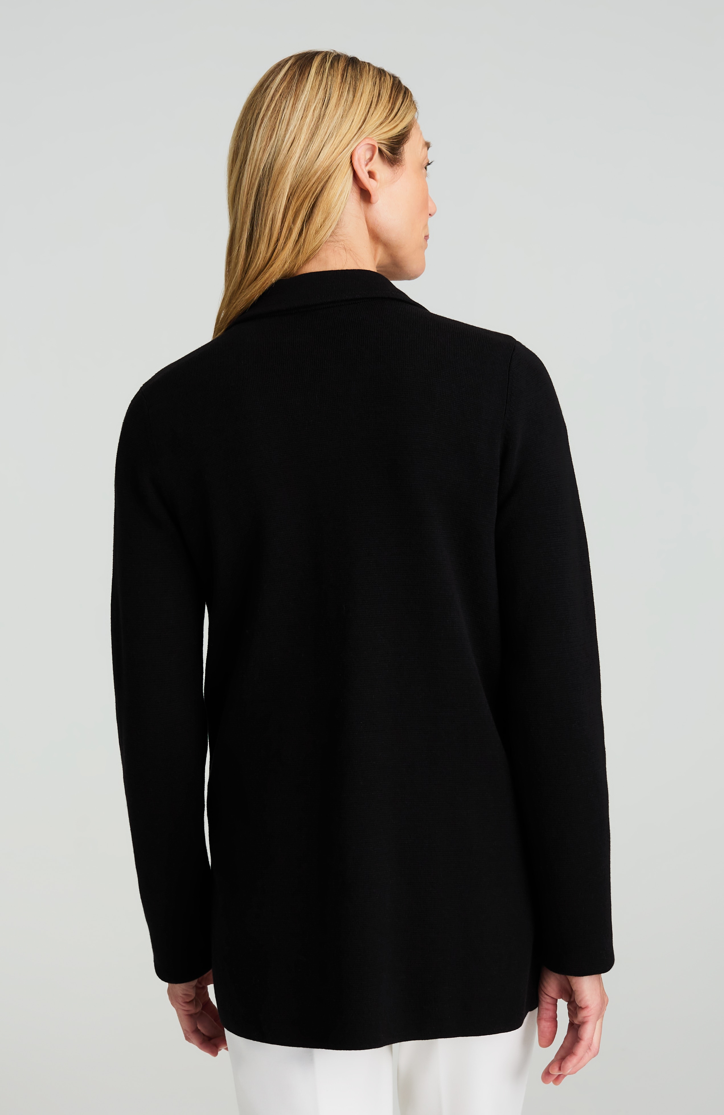 wearever double-breasted sweater blazer