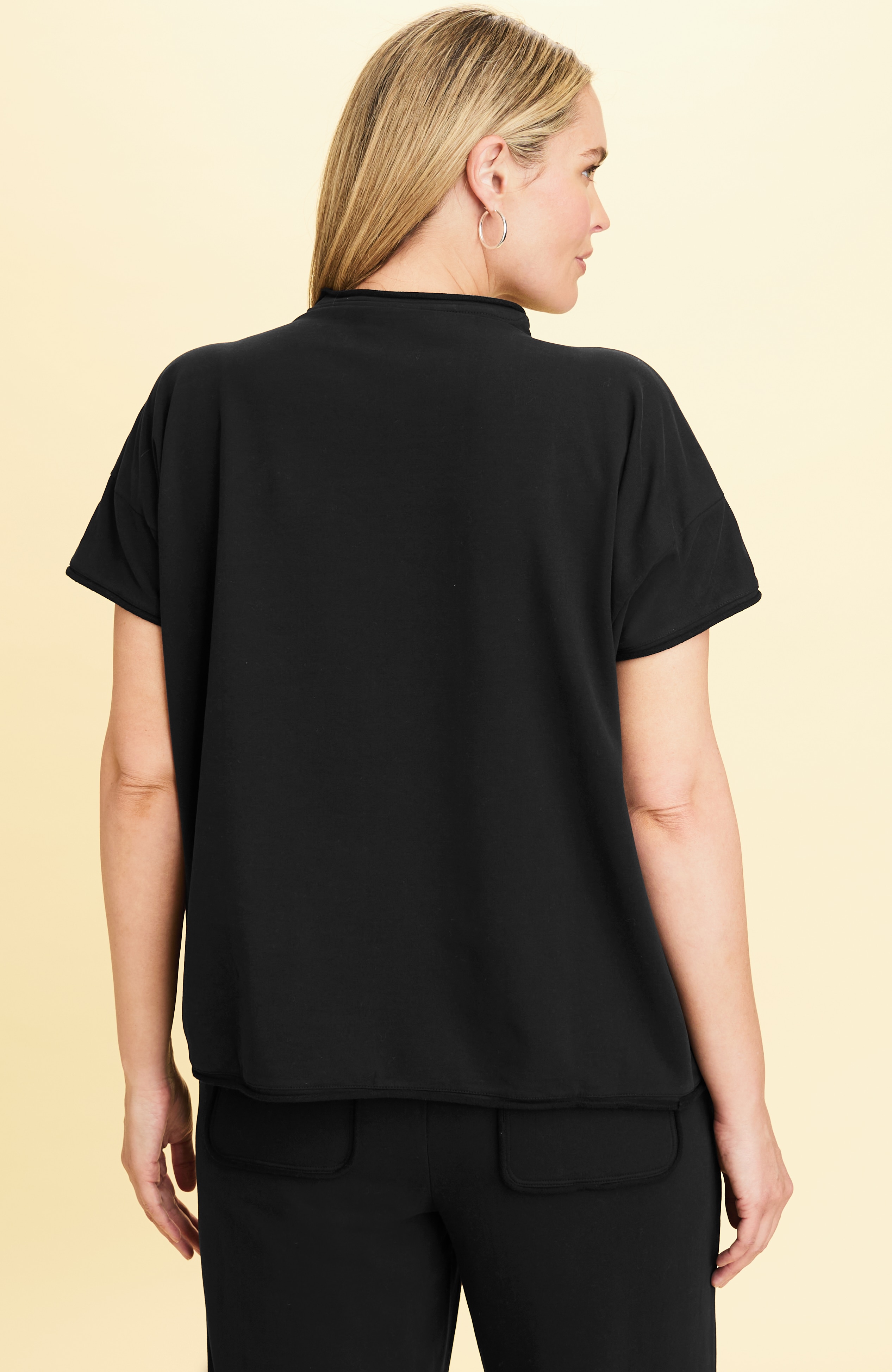 getaway mock-neck knit top