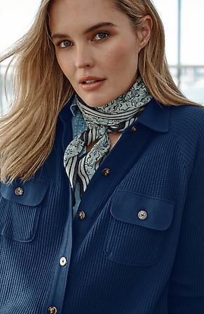 Image for Waffle-Knit Button-Down Shirt