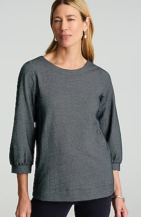 Image for Wearever Jacquard Cuffed Top