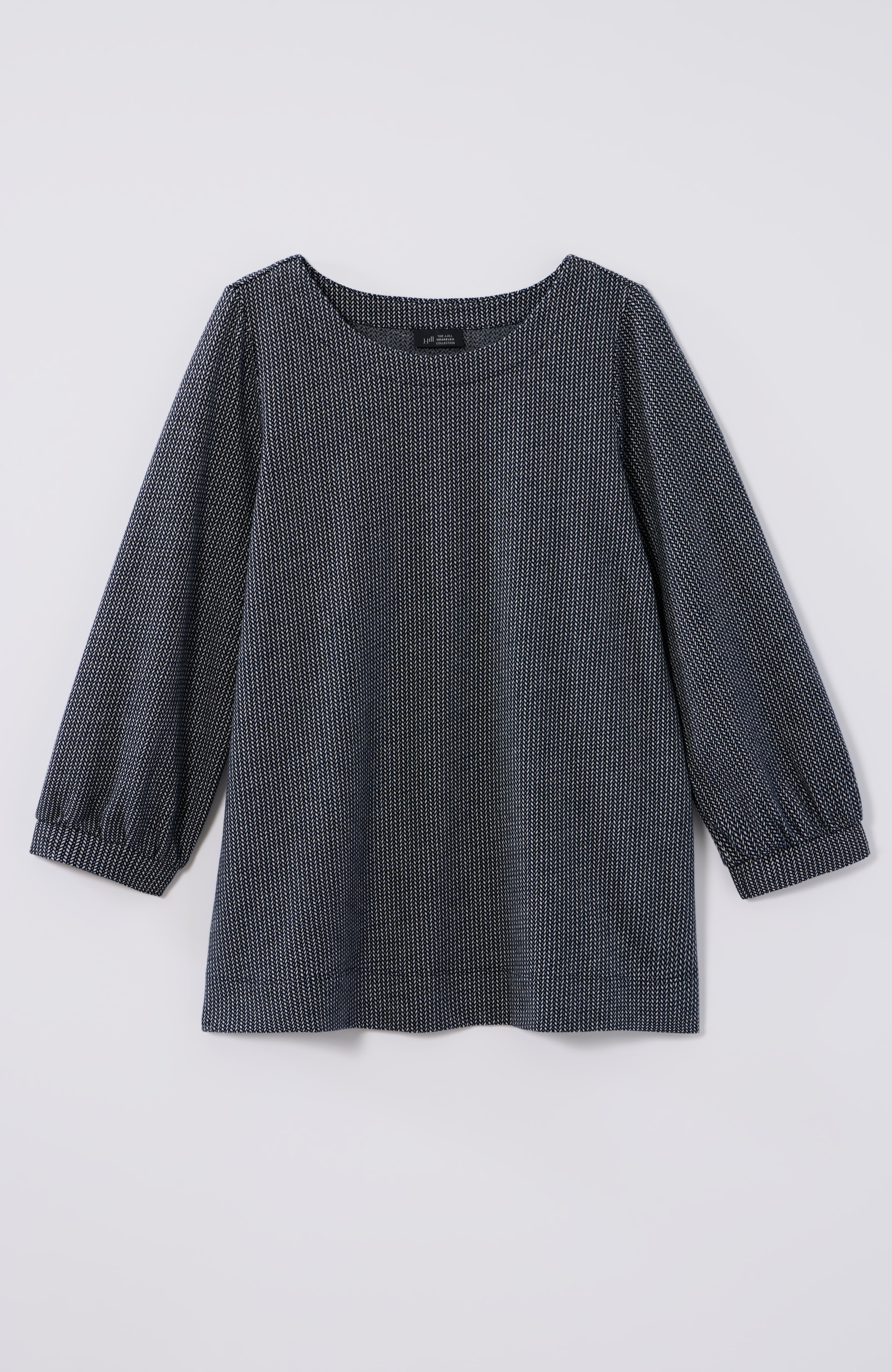 wearever jacquard cuffed top