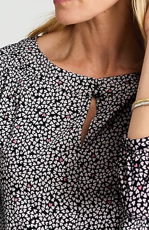 Image for Printed Smocked Top