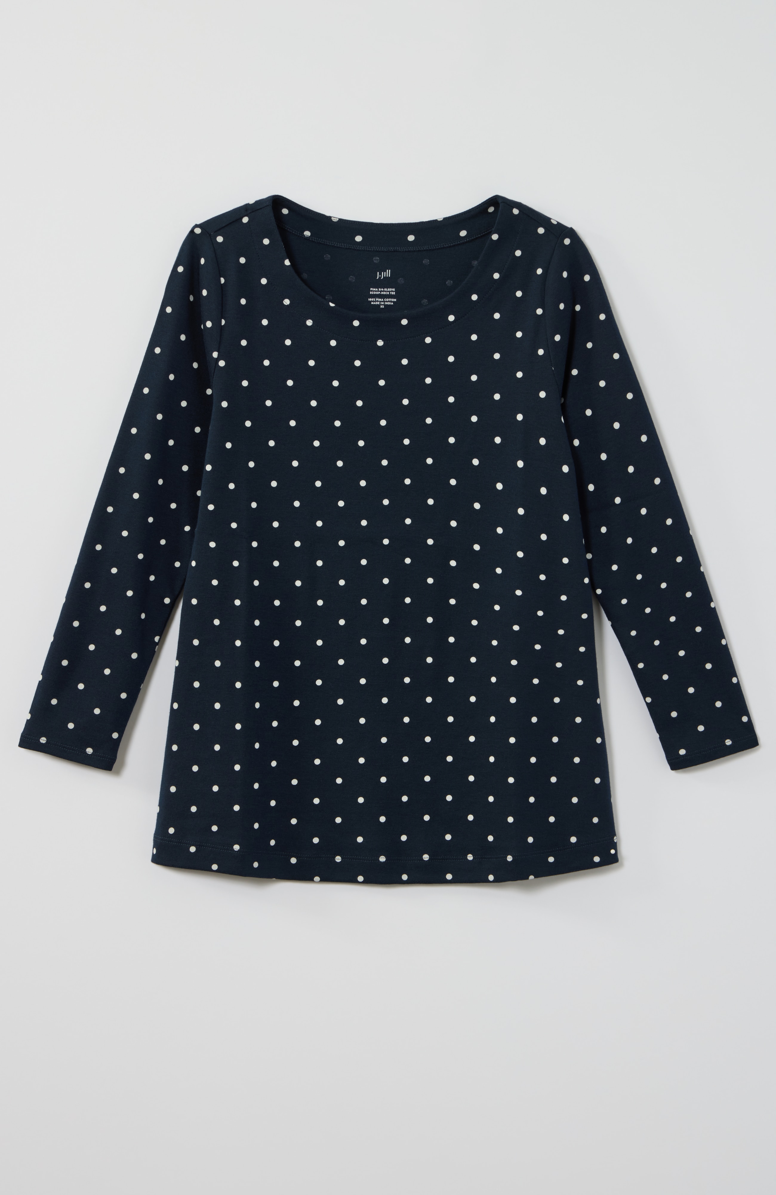 Pima 3/4-Sleeve Layering Tee | JJill