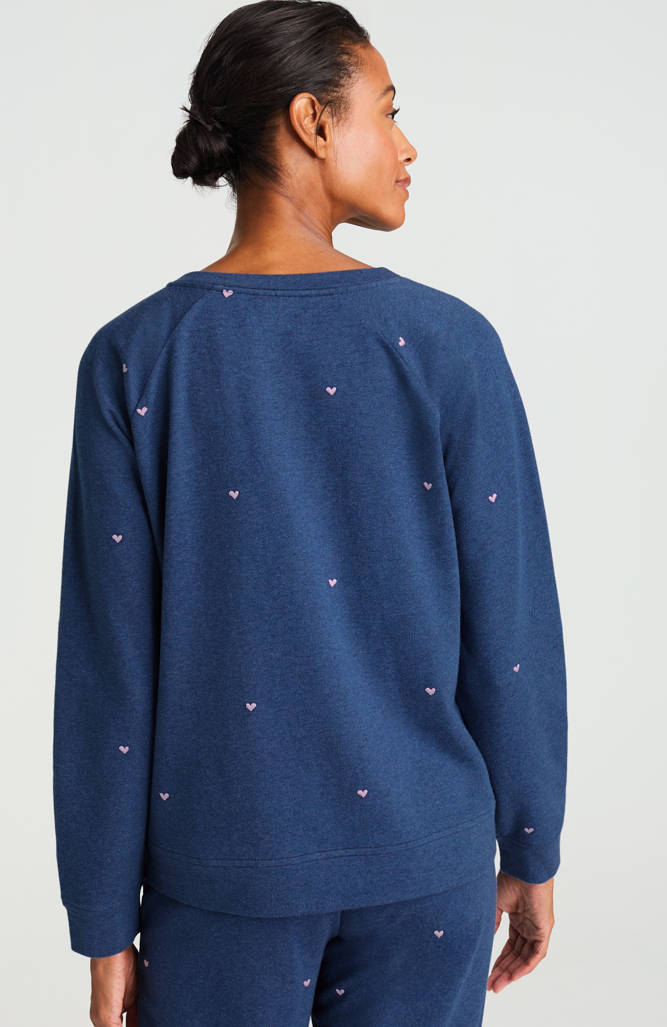 embroidered-heart sweatshirt