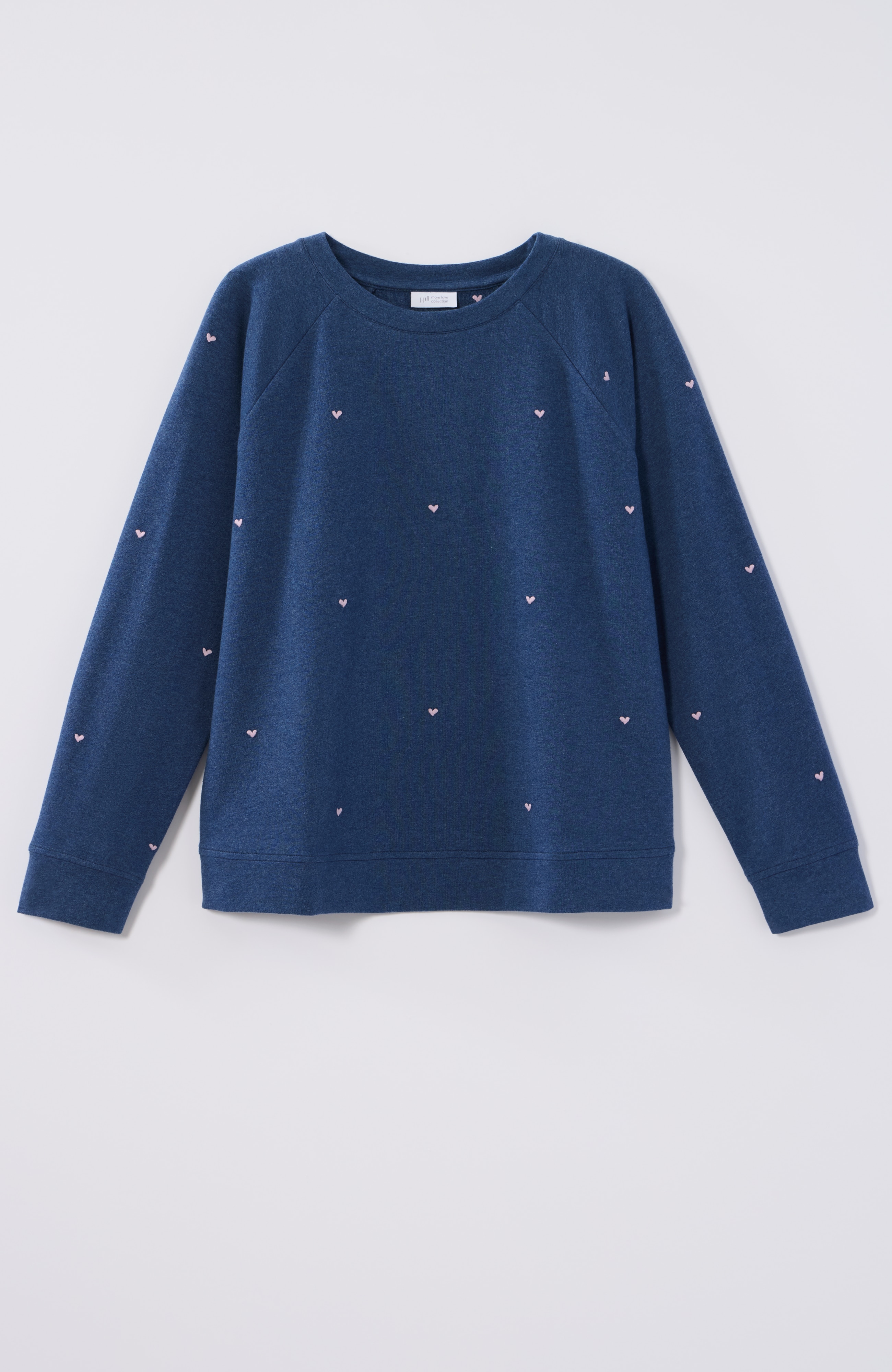 embroidered-heart sweatshirt