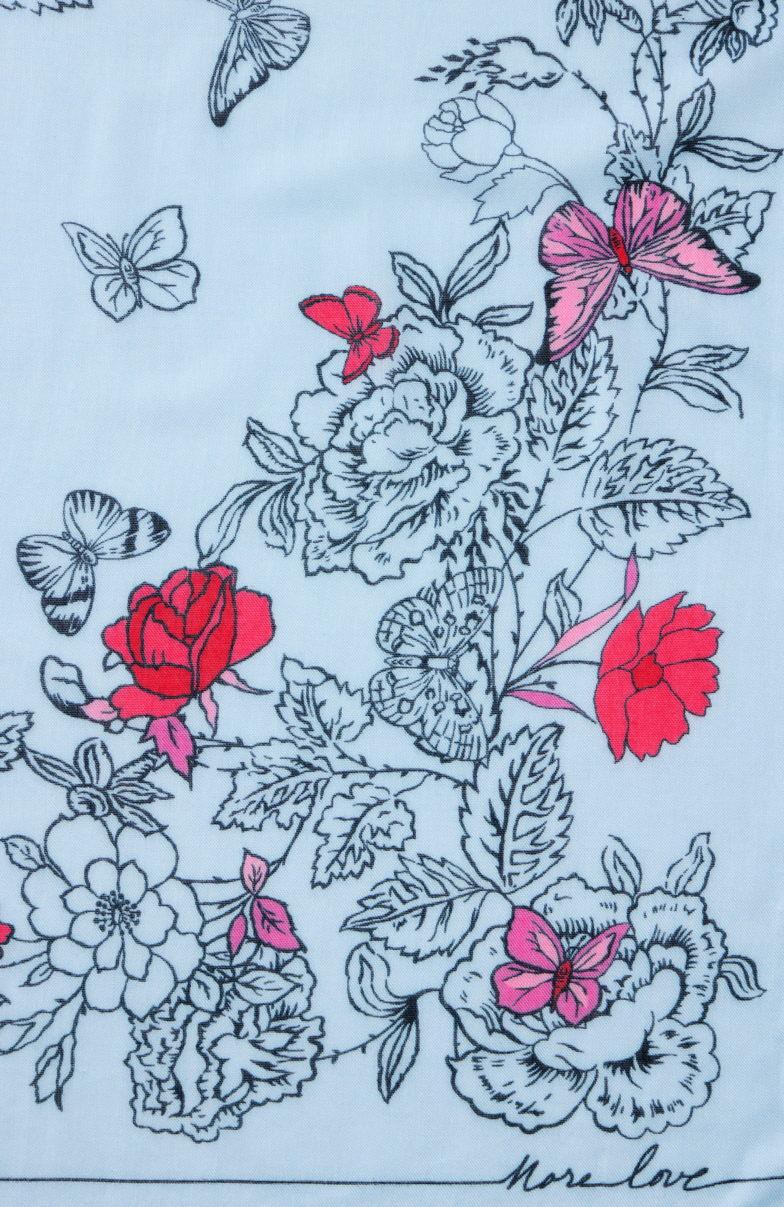 heart-printed square scarf