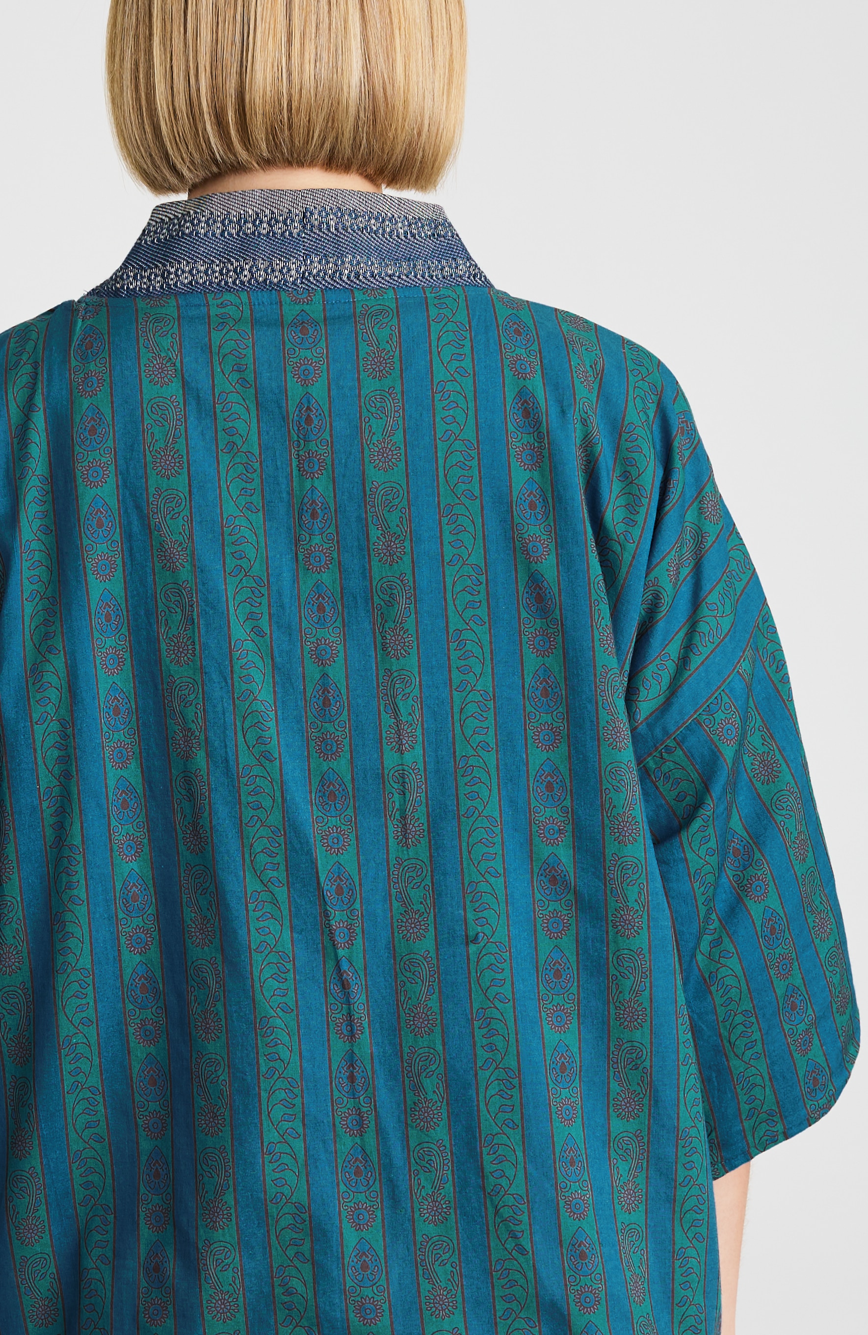 reversible embroidered soft jacket