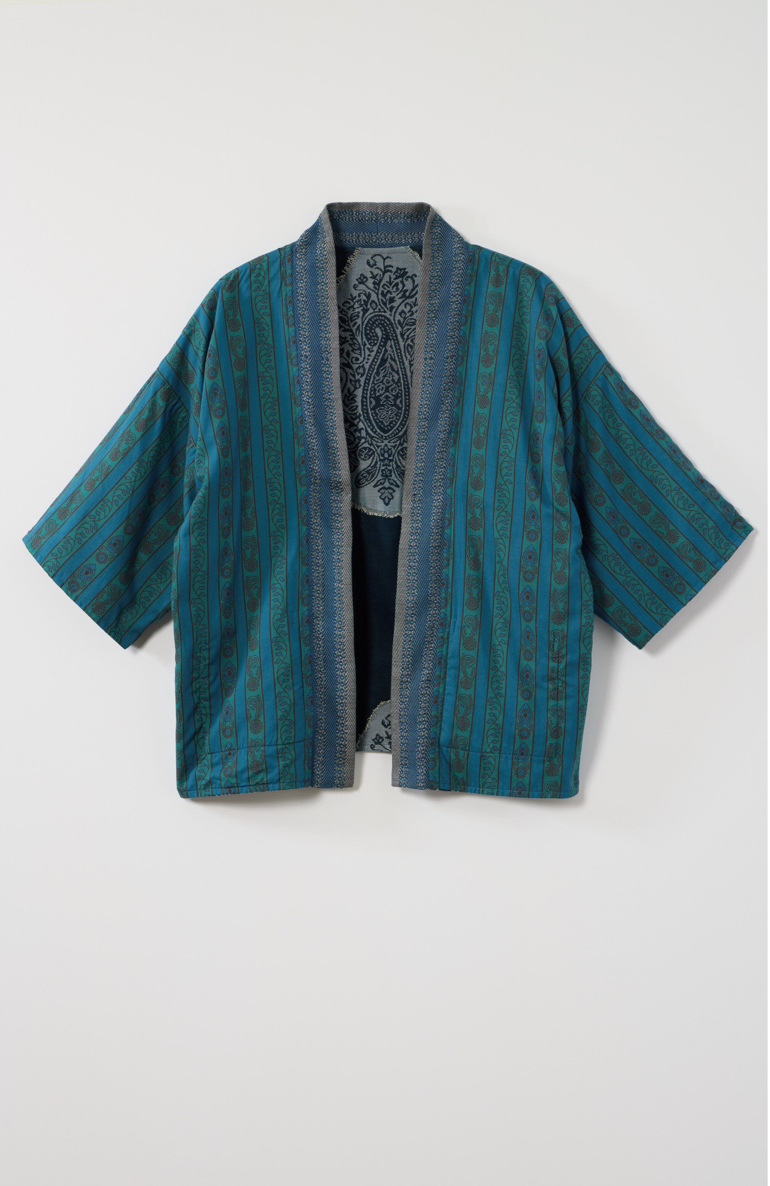 reversible embroidered soft jacket