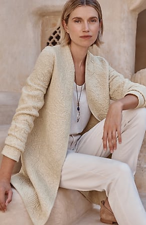 Image for Pure Jill Quilted Open-Front Cardi