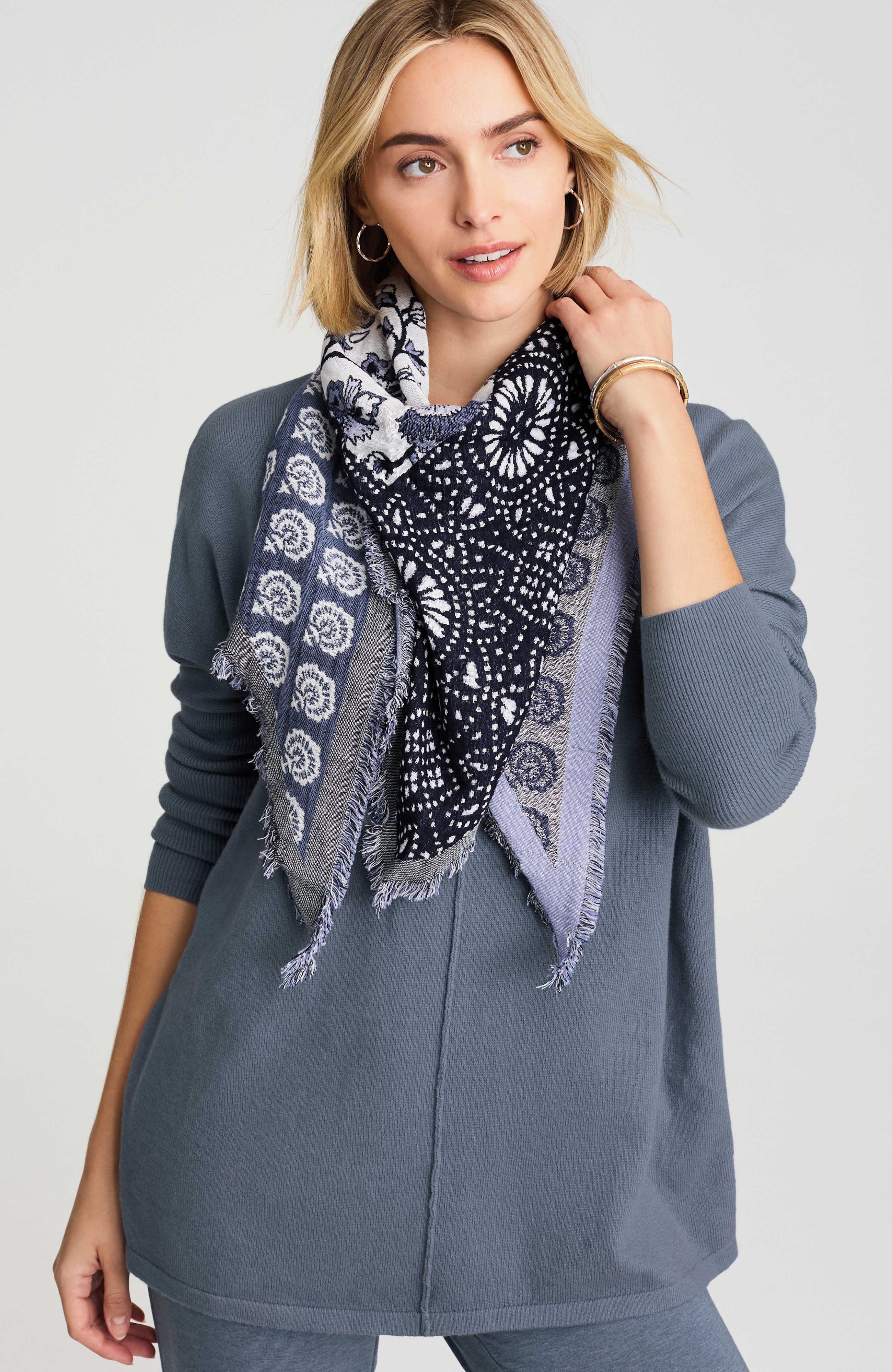 pure jill relaxed pullover sweater