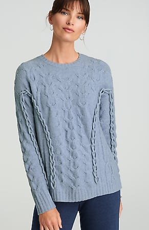 Image for Pure Jill Hand-Braided Sweater