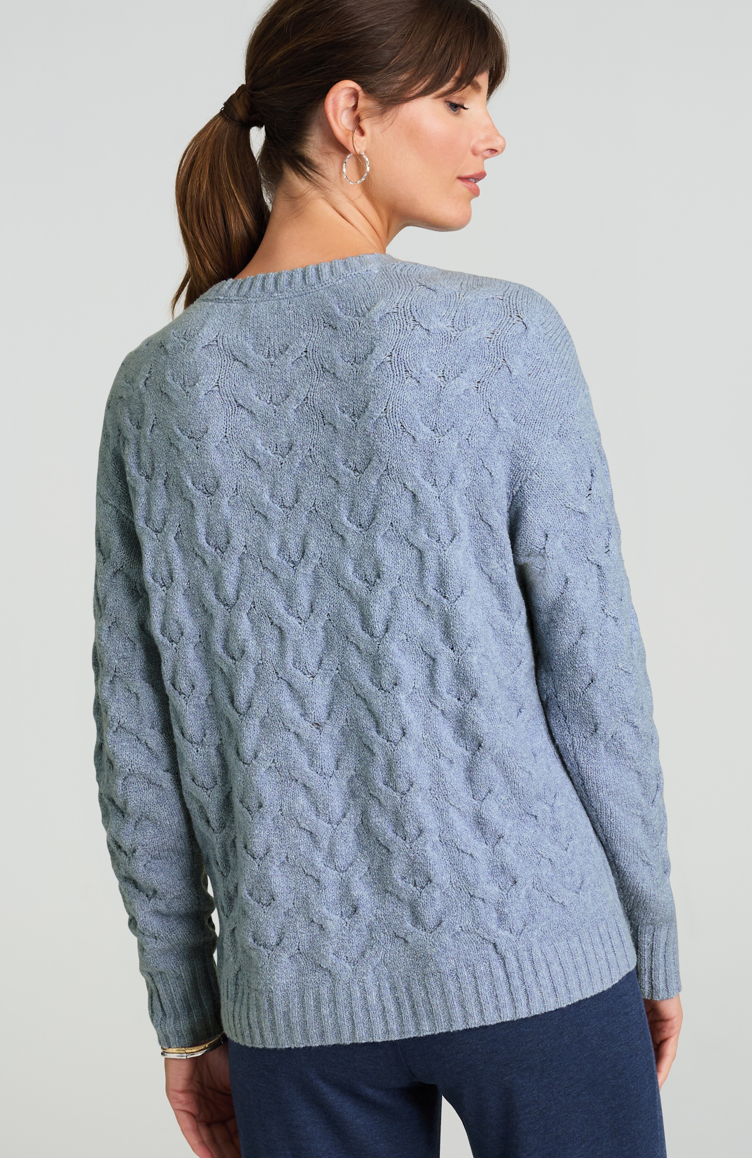 pure jill hand-braided sweater