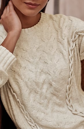 Image for Pure Jill Hand-Braided Sweater